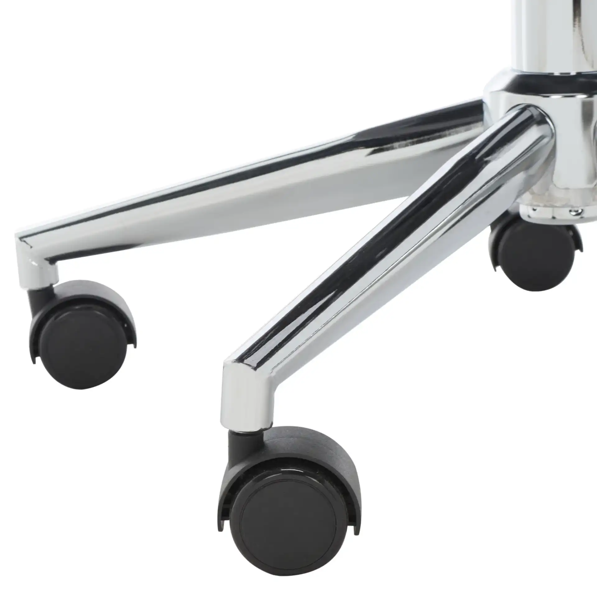 Kains Swivel Office Chair in Gray / Chrome, detail view