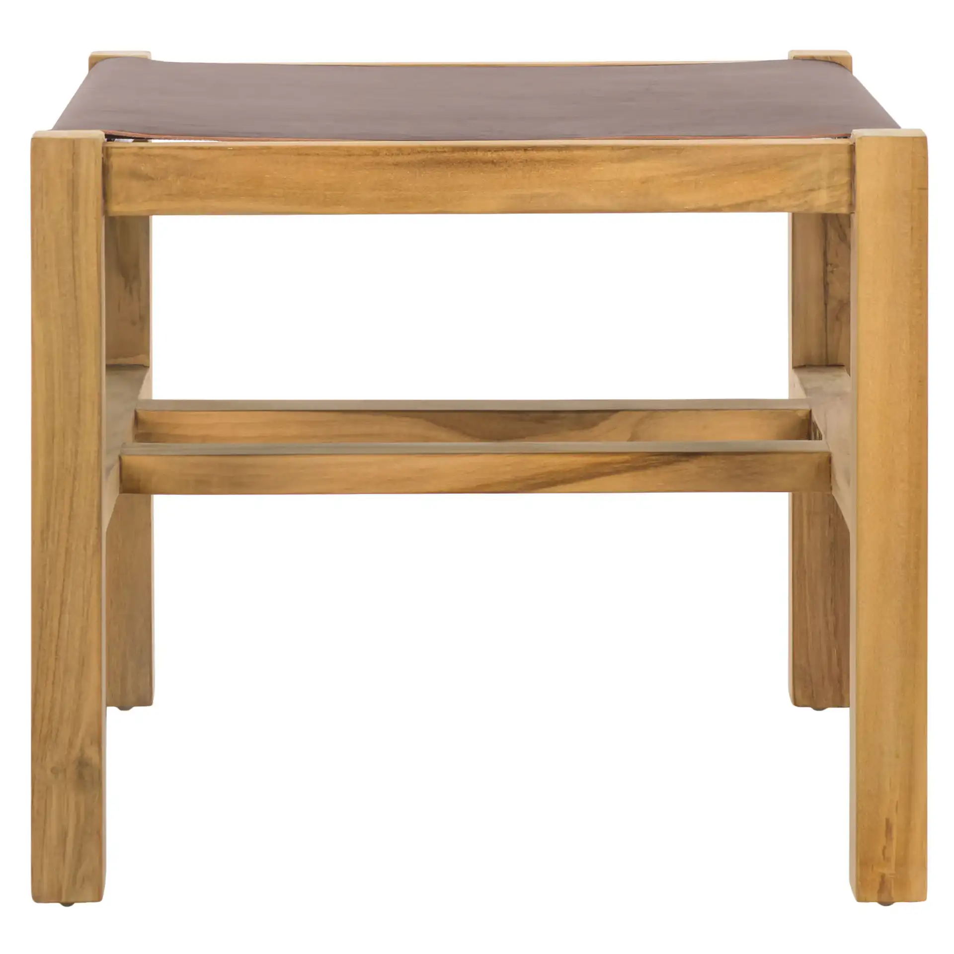 Solana Ottoman in Cognac / Natural, detail view