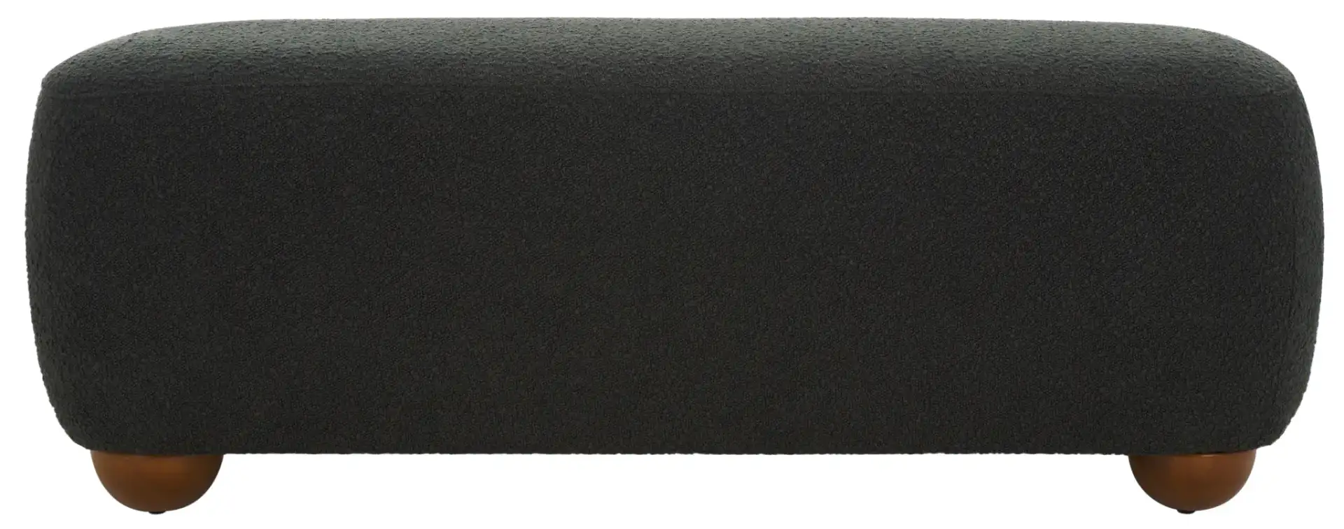 Whitley Rectangular Ottoman in Black / Brown