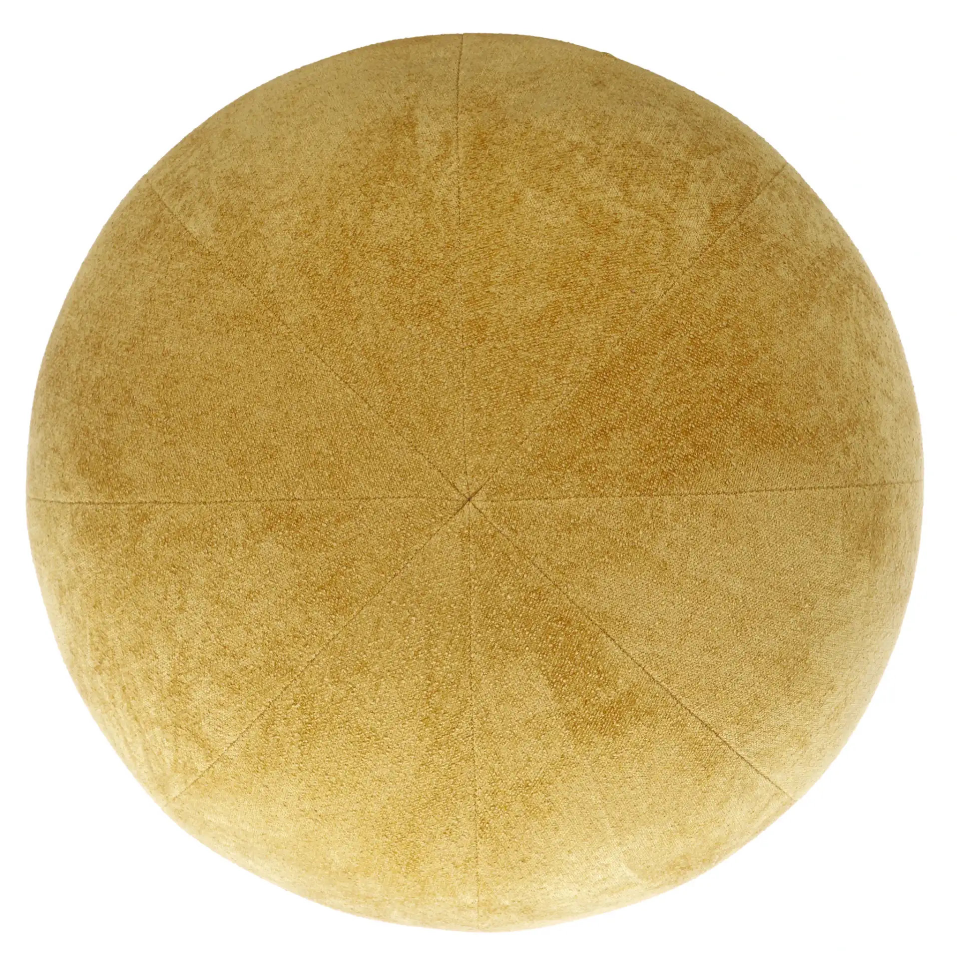 Lipy Half Sphere Ottoman in Mustard, detail view