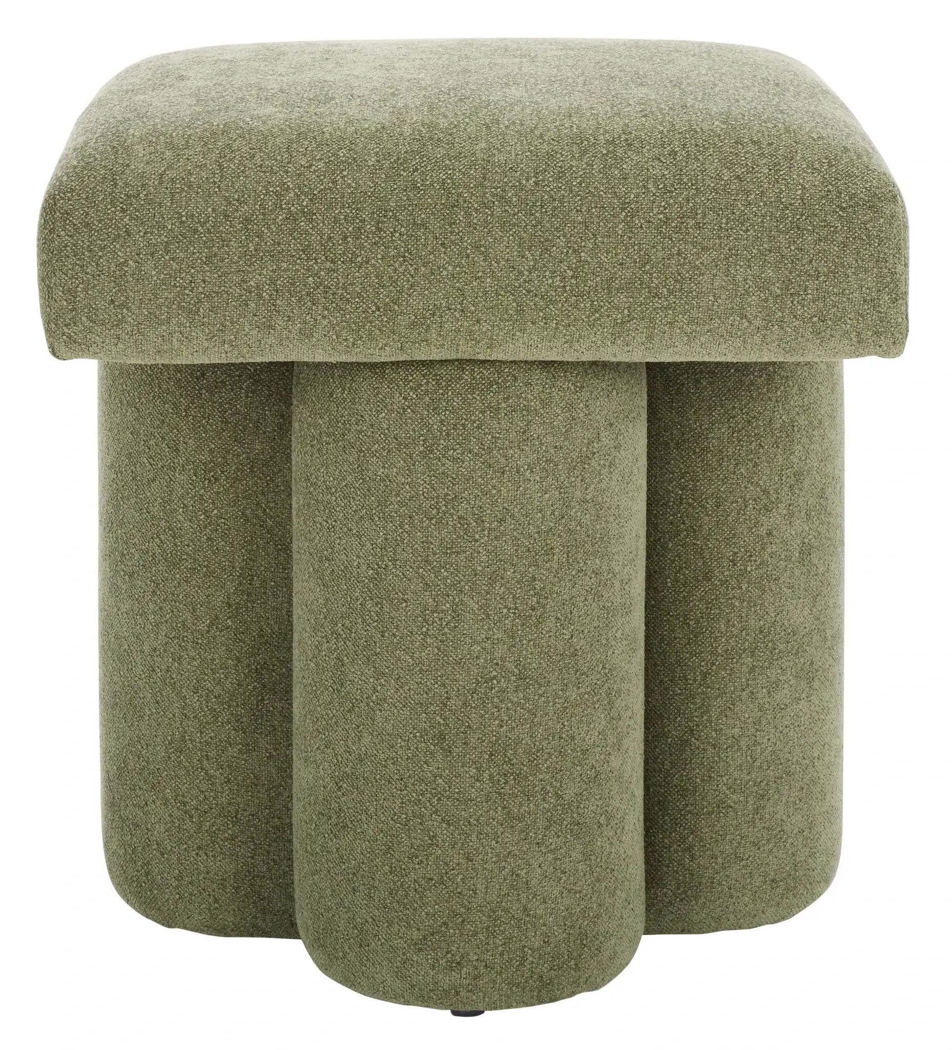 Farq Square Top Ottoman in Moss