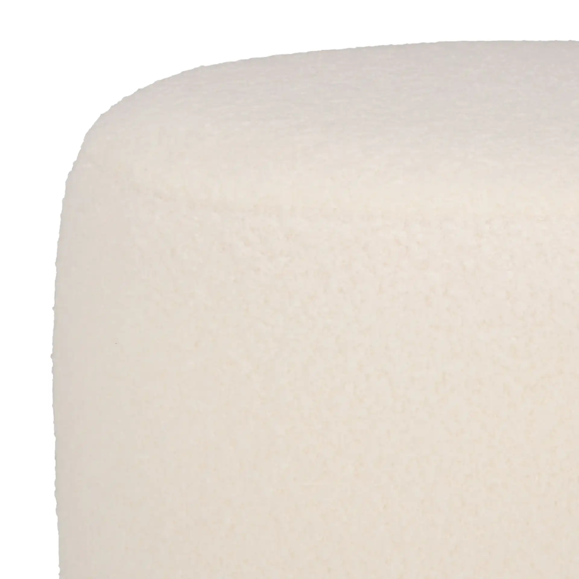Cerna Ottoman in Off-White / Dark Brown in a styled room