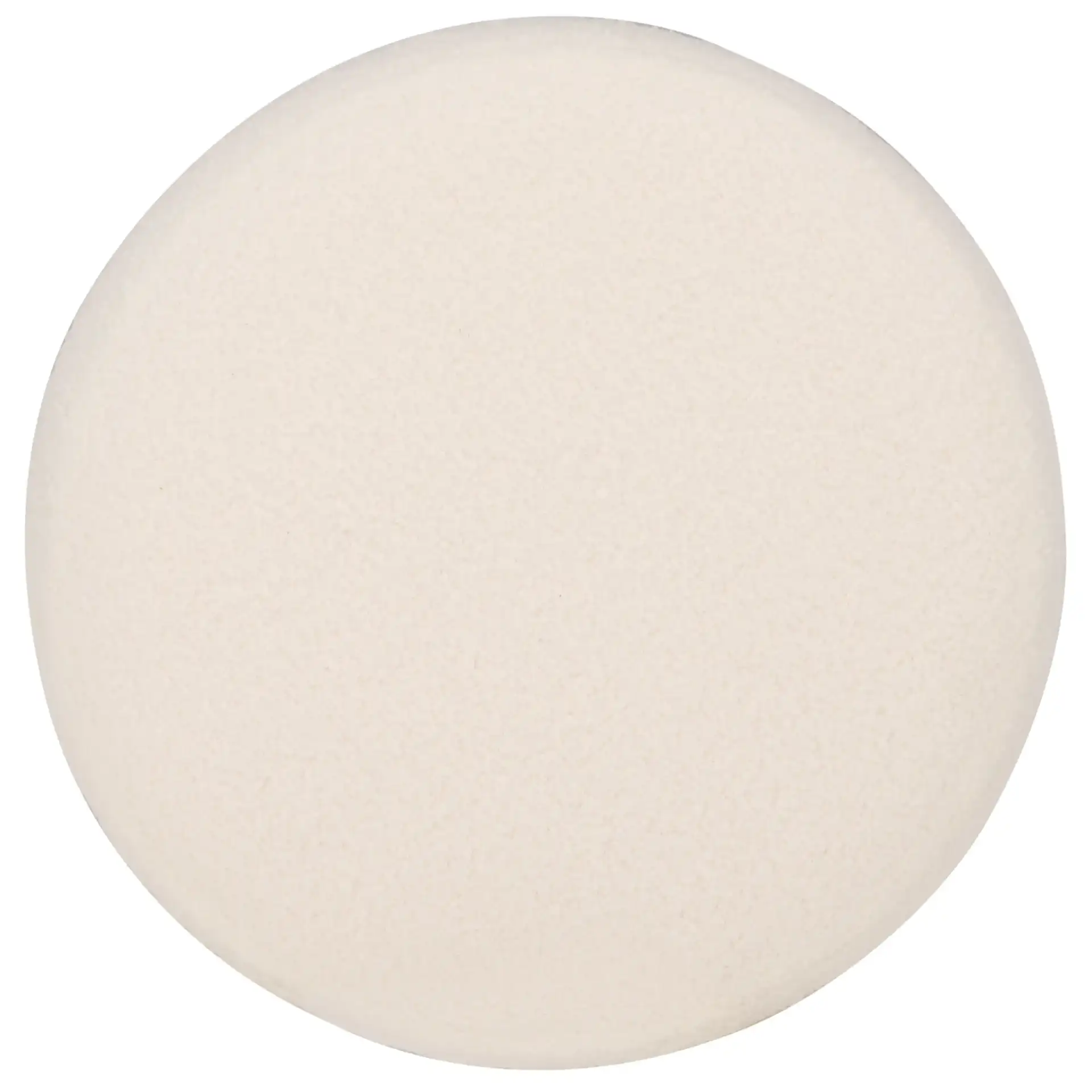 Cerna Ottoman in Off-White / Dark Brown, detail view