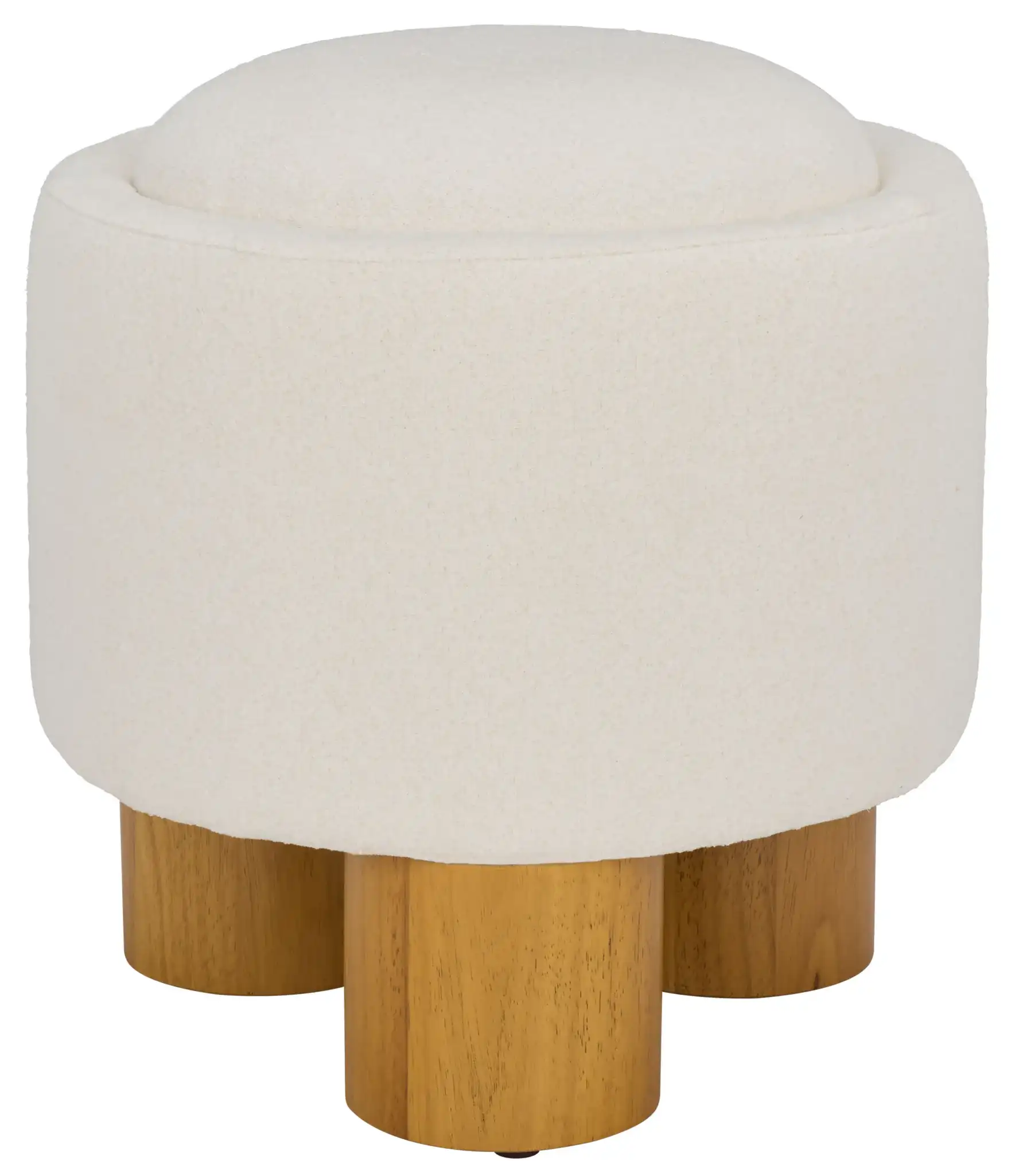 Posner Ottoman in Ivory / Natural