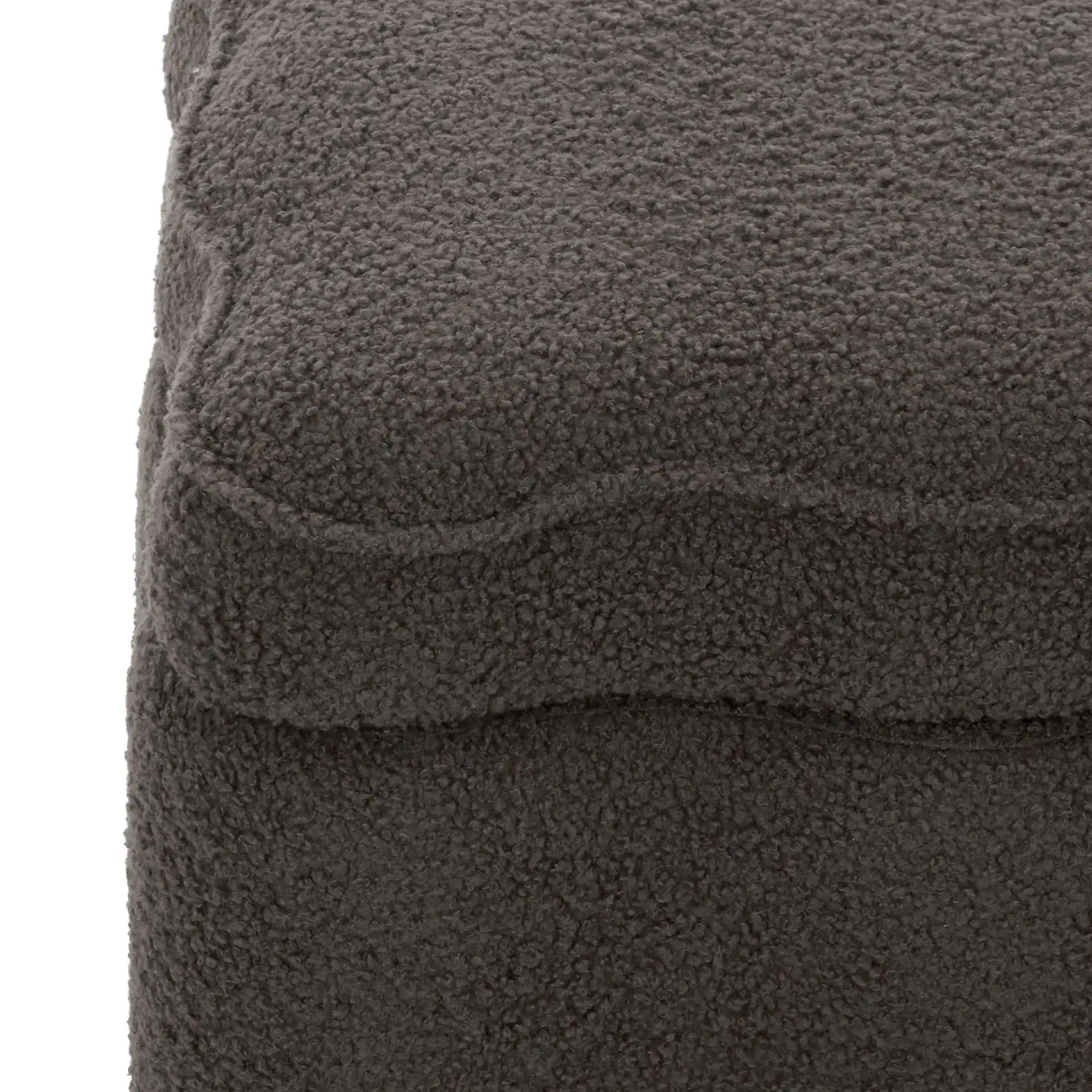 Emmie Square Storage Ottoman in Brown in a styled room
