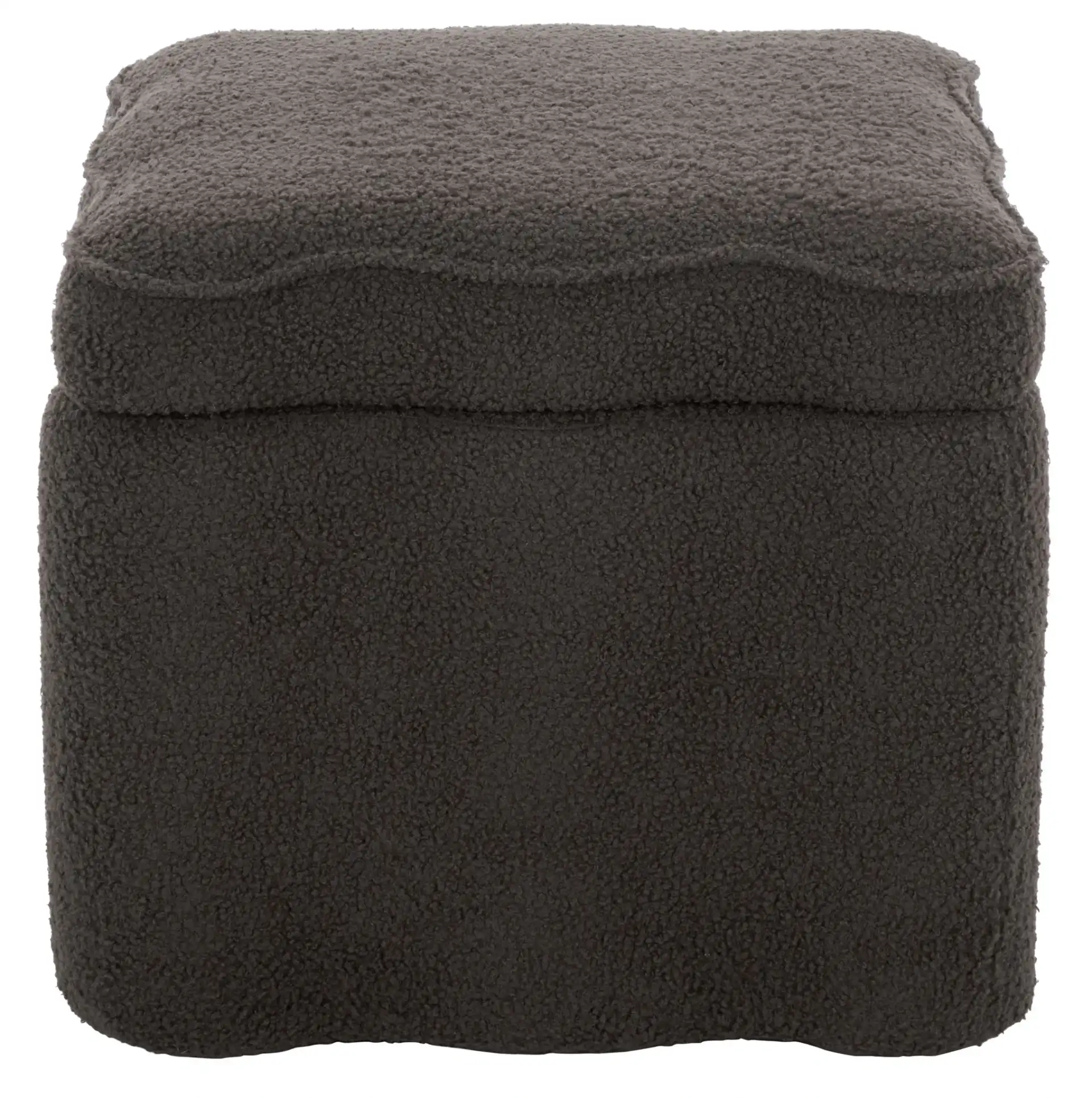 Emmie Square Storage Ottoman in Brown