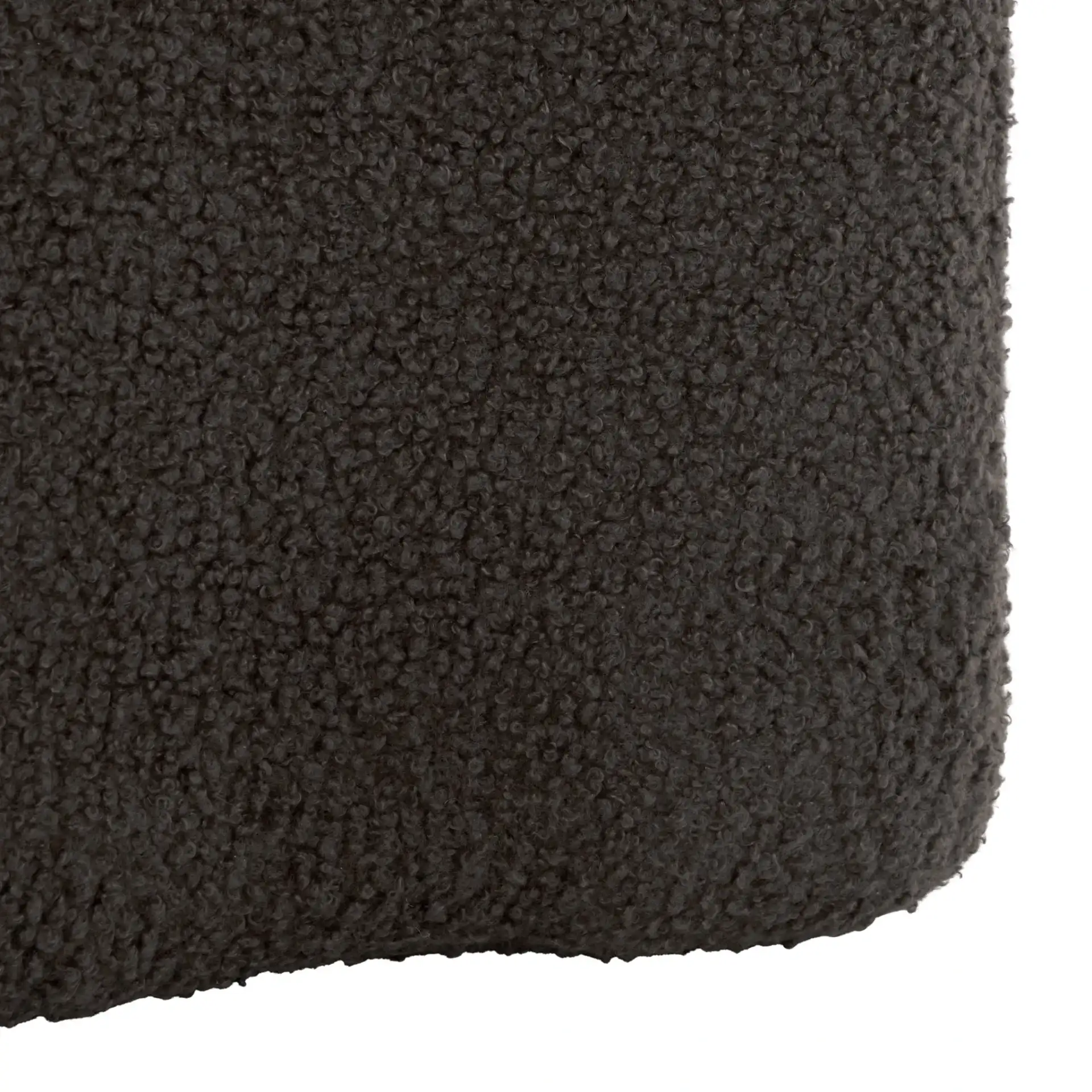 Emmie Square Storage Ottoman in Brown, detail view