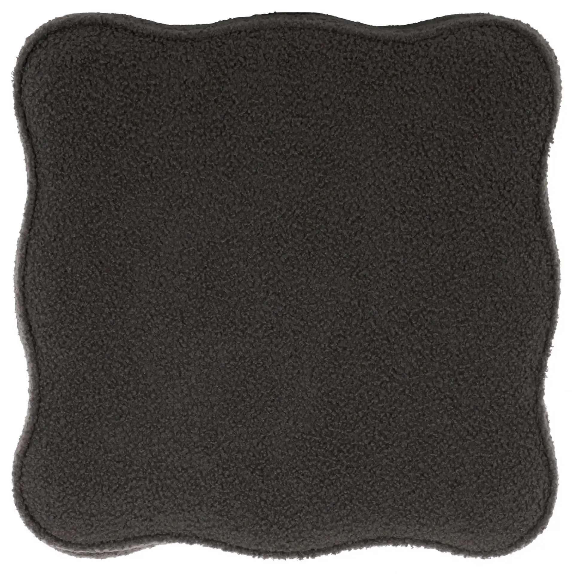 Emmie Square Storage Ottoman in Brown, detail view