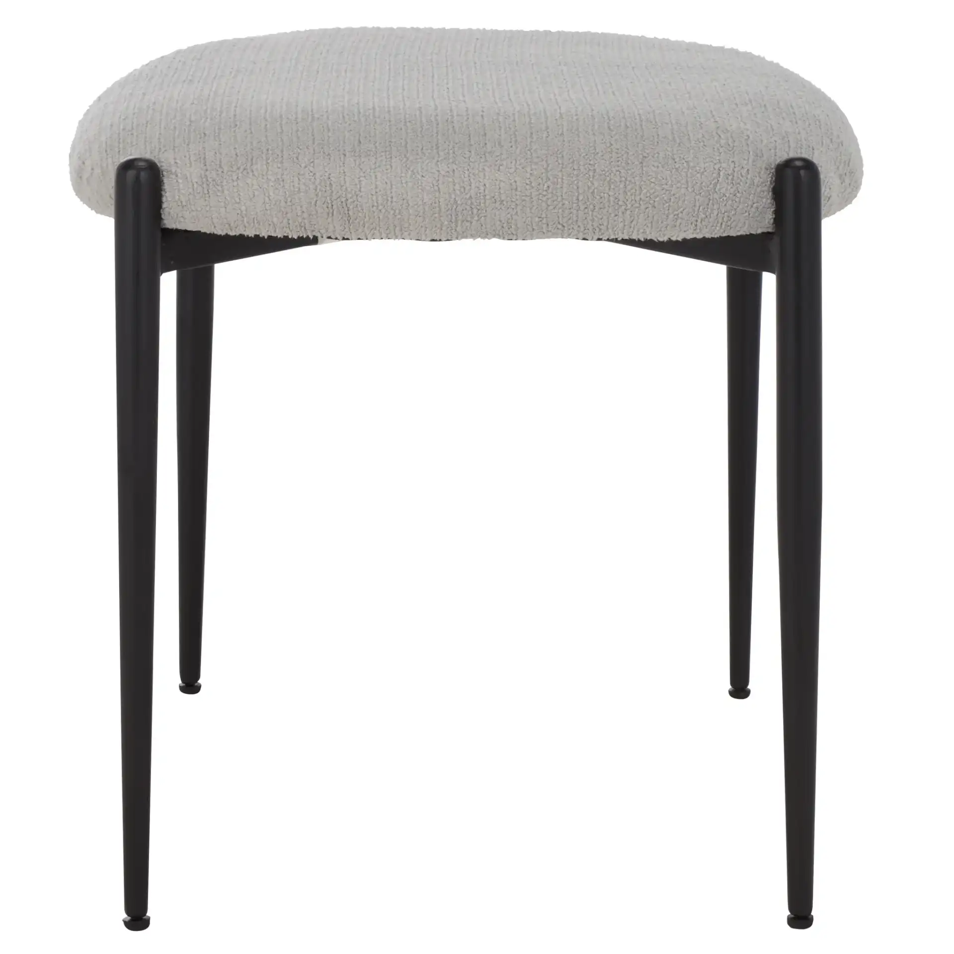 Uwe Ottoman in Gray / Black, detail view