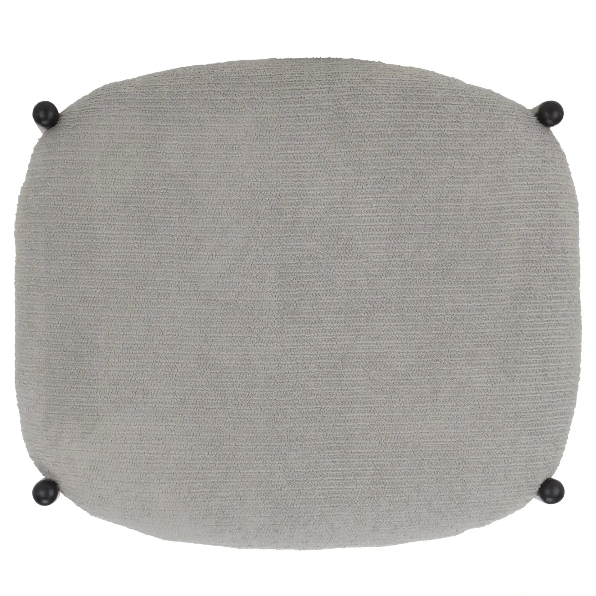 Uwe Ottoman in Gray / Black, detail view