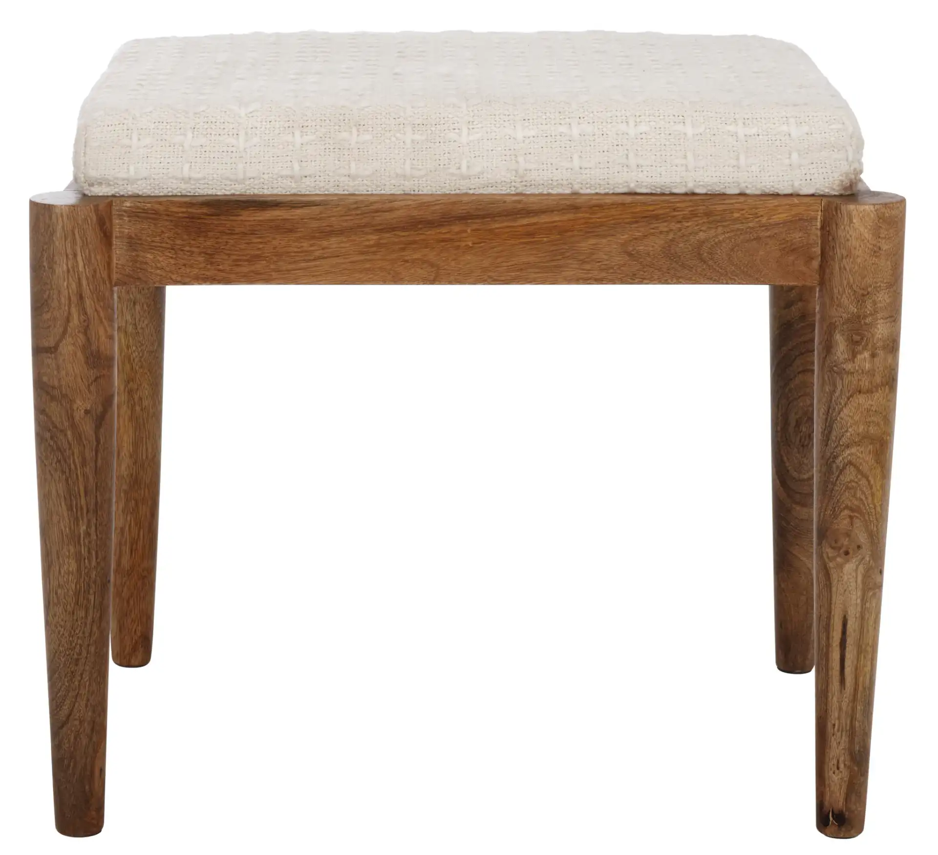 Jutta Ottoman in Cream / Natural
