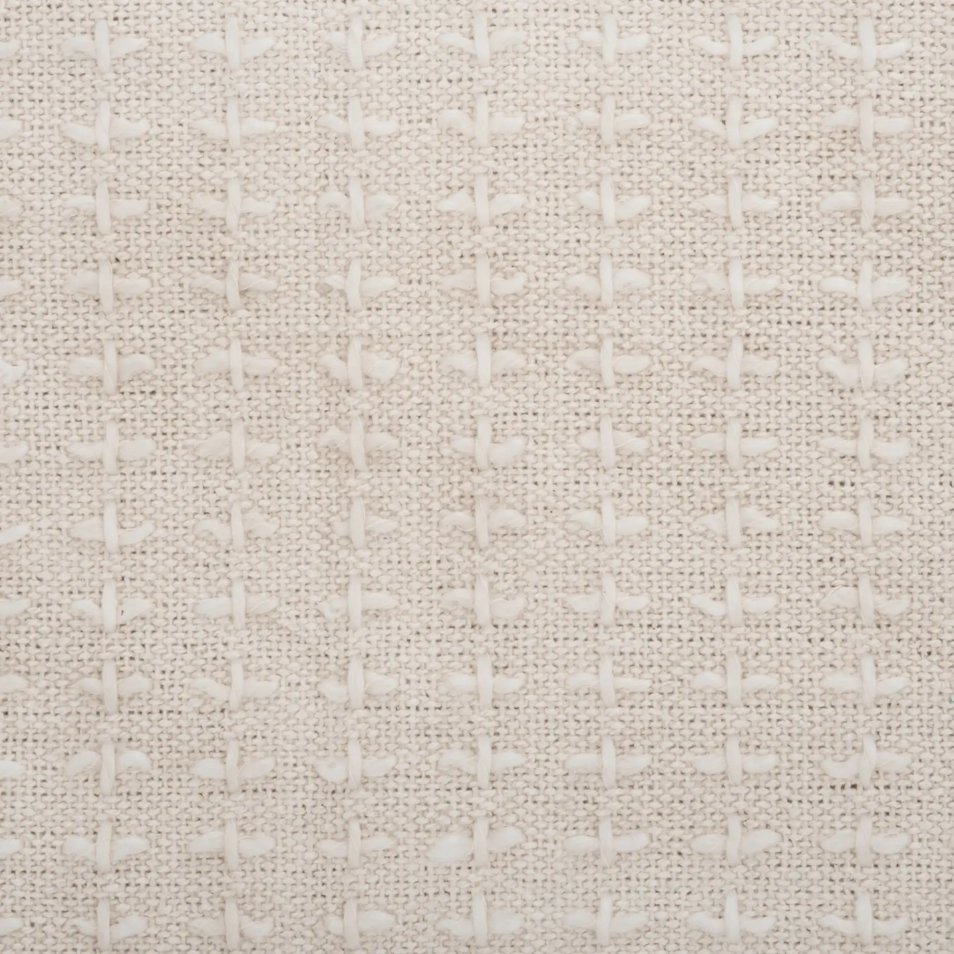 Jutta Ottoman in Cream / Natural, detail view