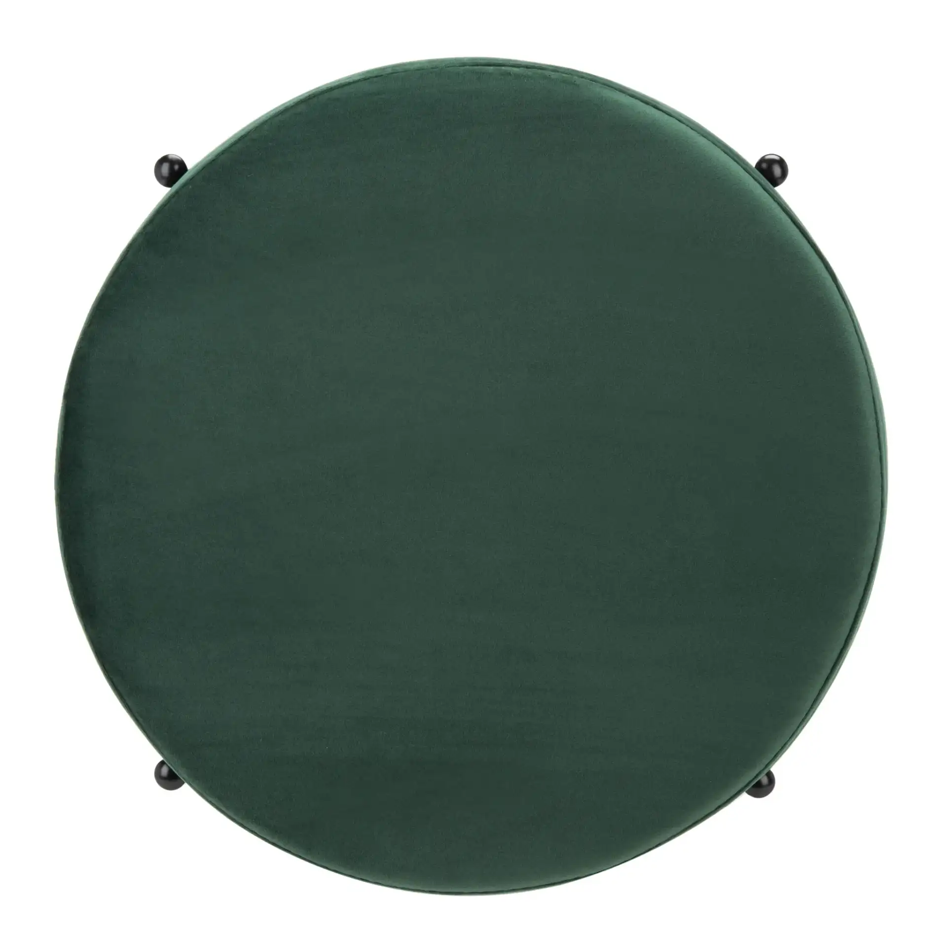 Lisbon Round Ottoman in Dusty Rose / Black, detail view
