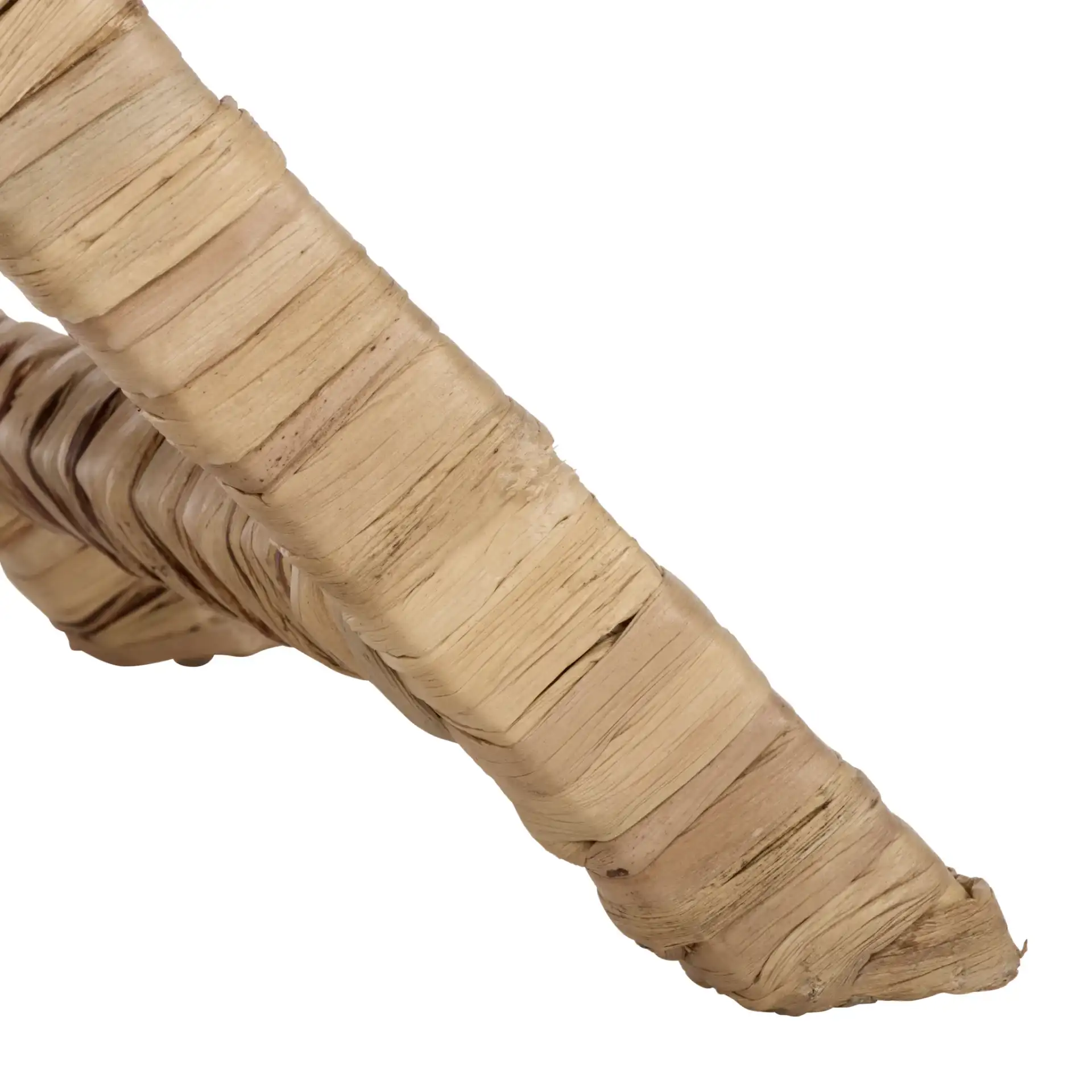 Posey Ottoman in Natural, detail view