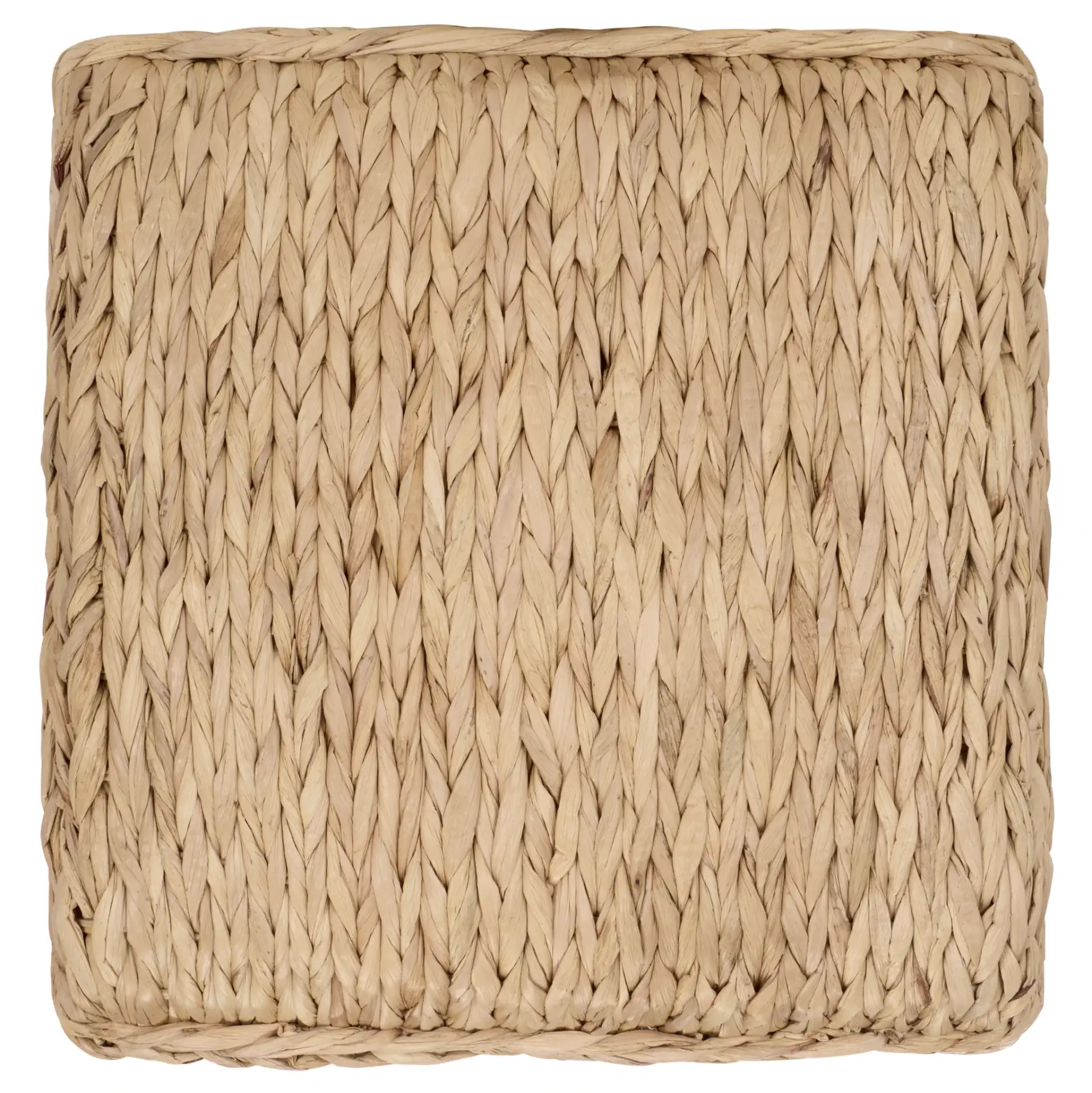 Posey Ottoman in Natural, detail view
