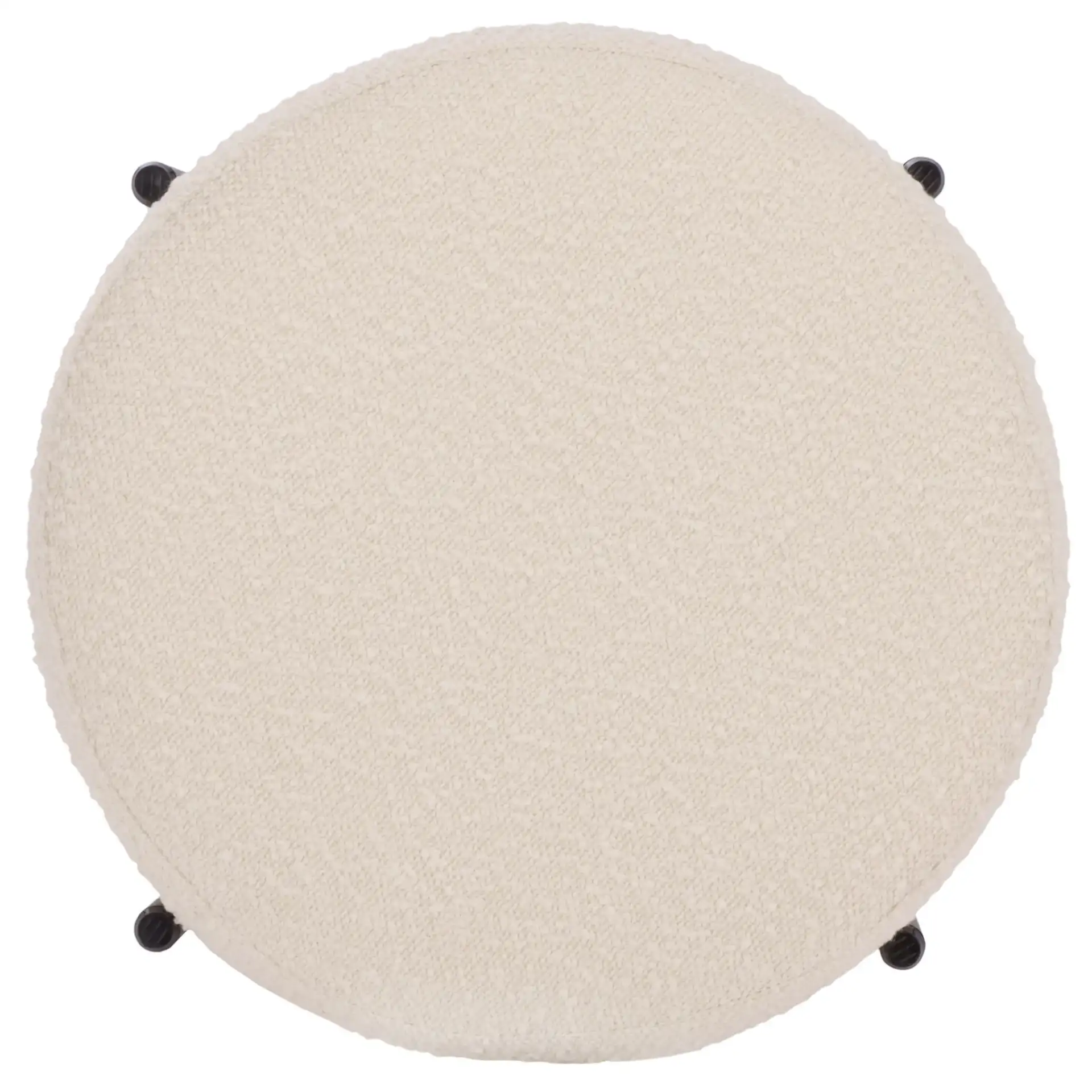 Crius Ottoman in Cream / Black, detail view