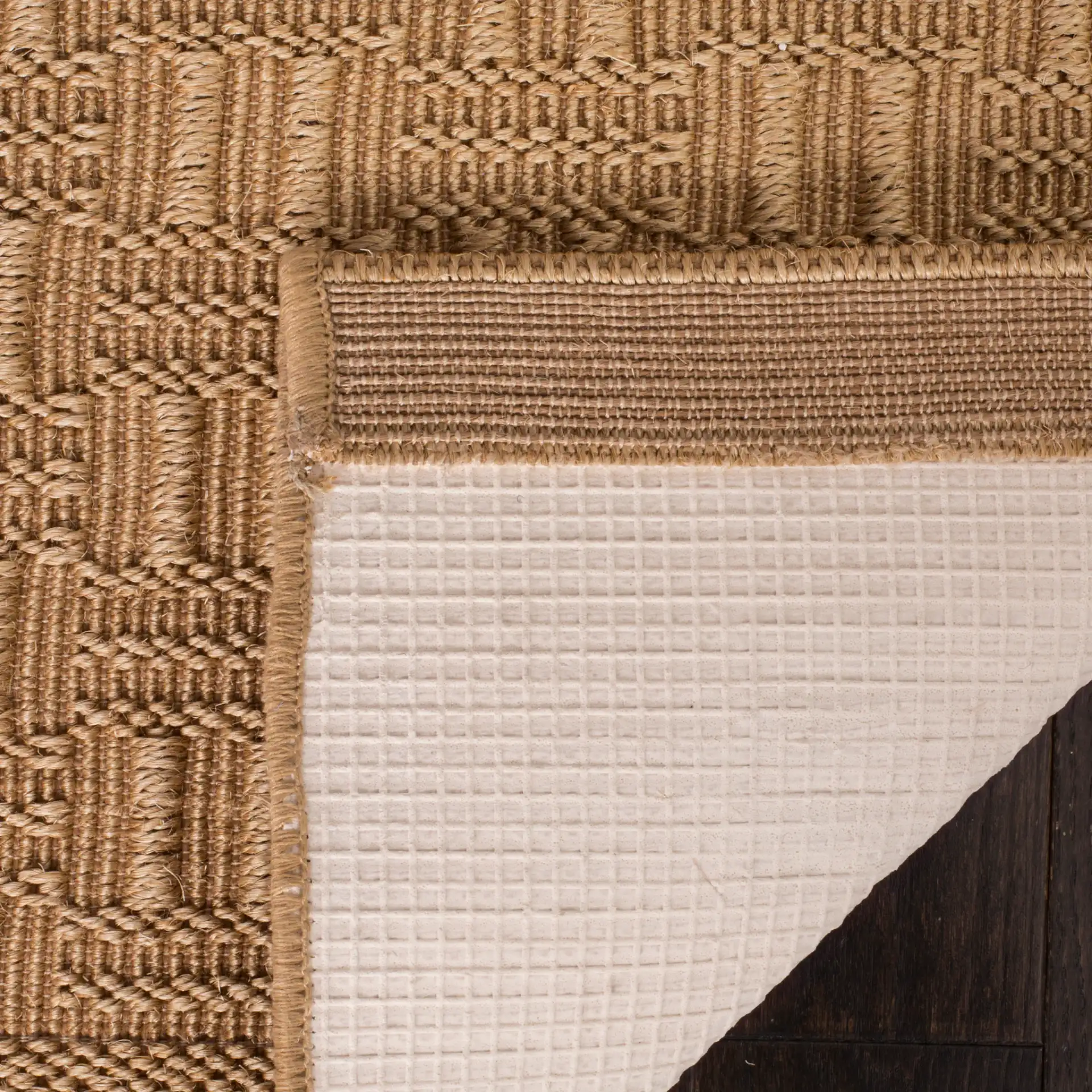 Palm Beach Basketry Rug in Maize in a styled room