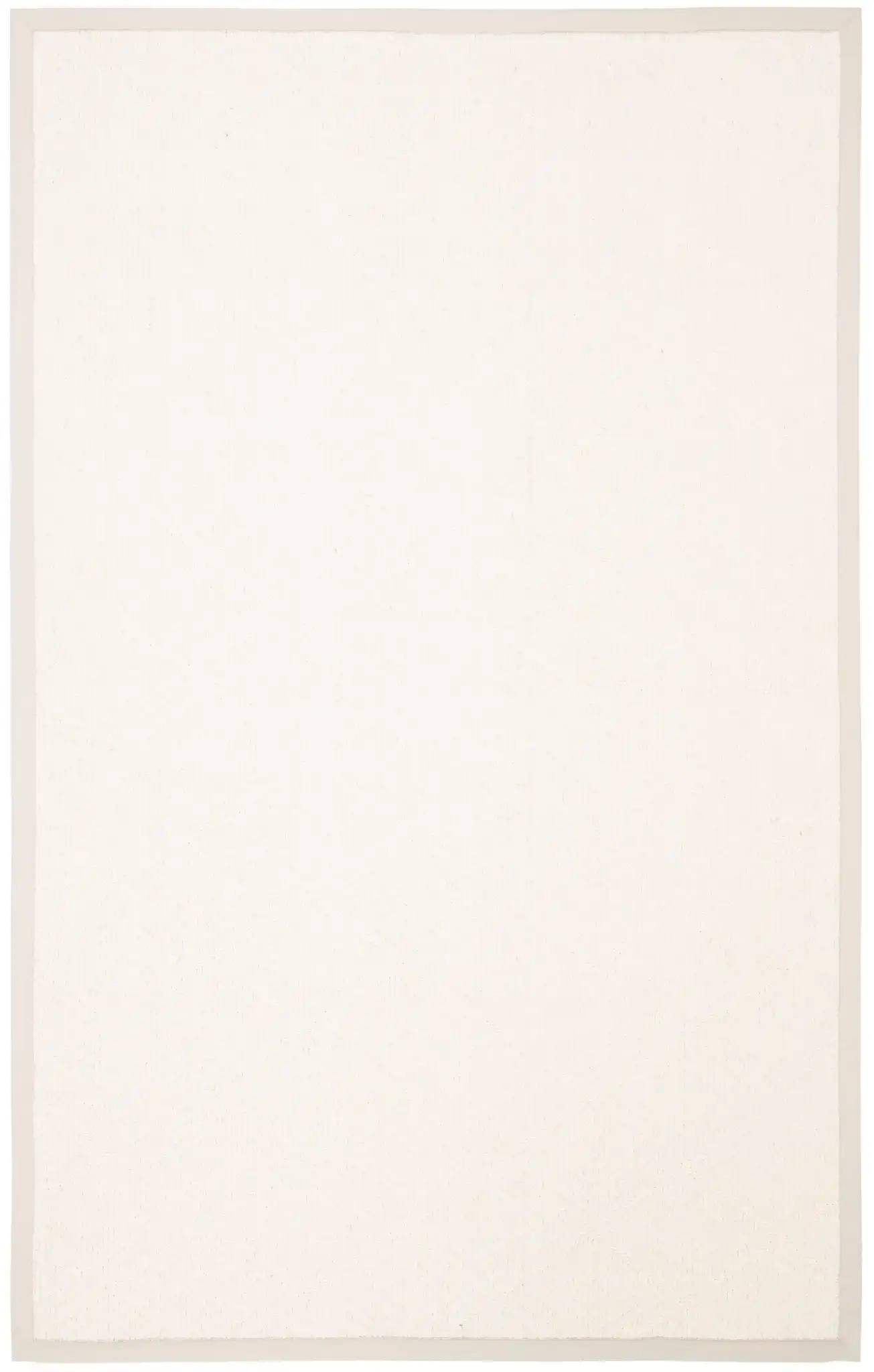 Palm Beach Bordered Diamond Rug in Ivory / Gray