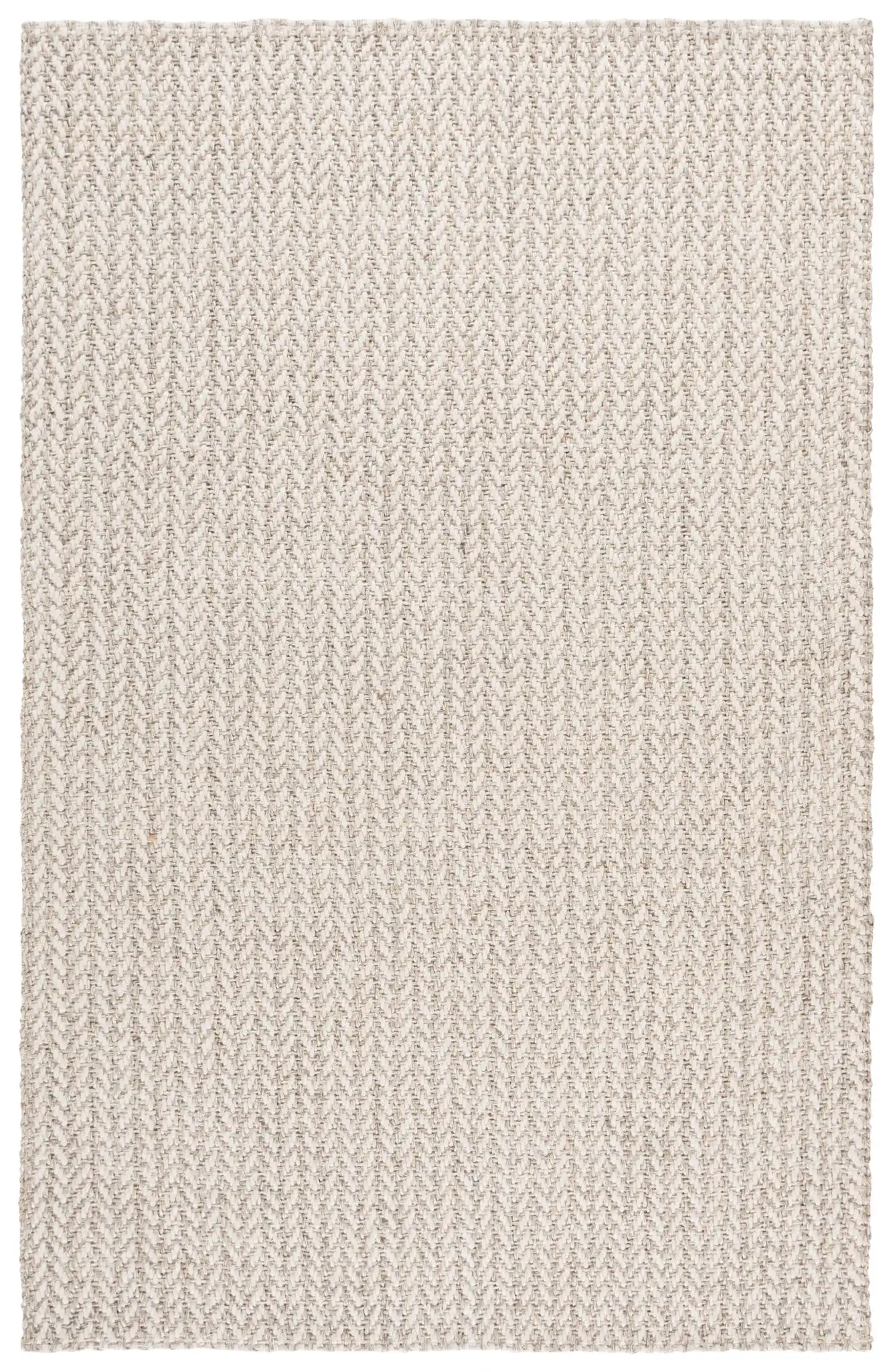 Tulum Herringbone Rug in Ivory / Gray
