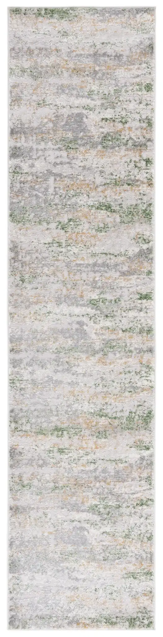Palma Distressed Abstract Rug in Gray / Green