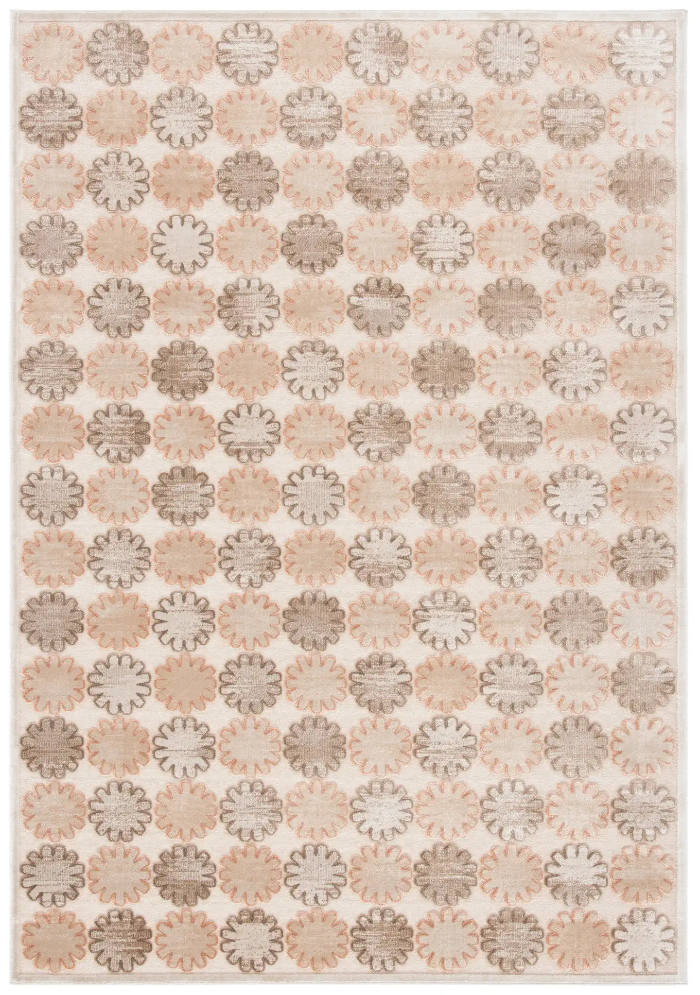 Paradise Trellis Tile Rug in Stone