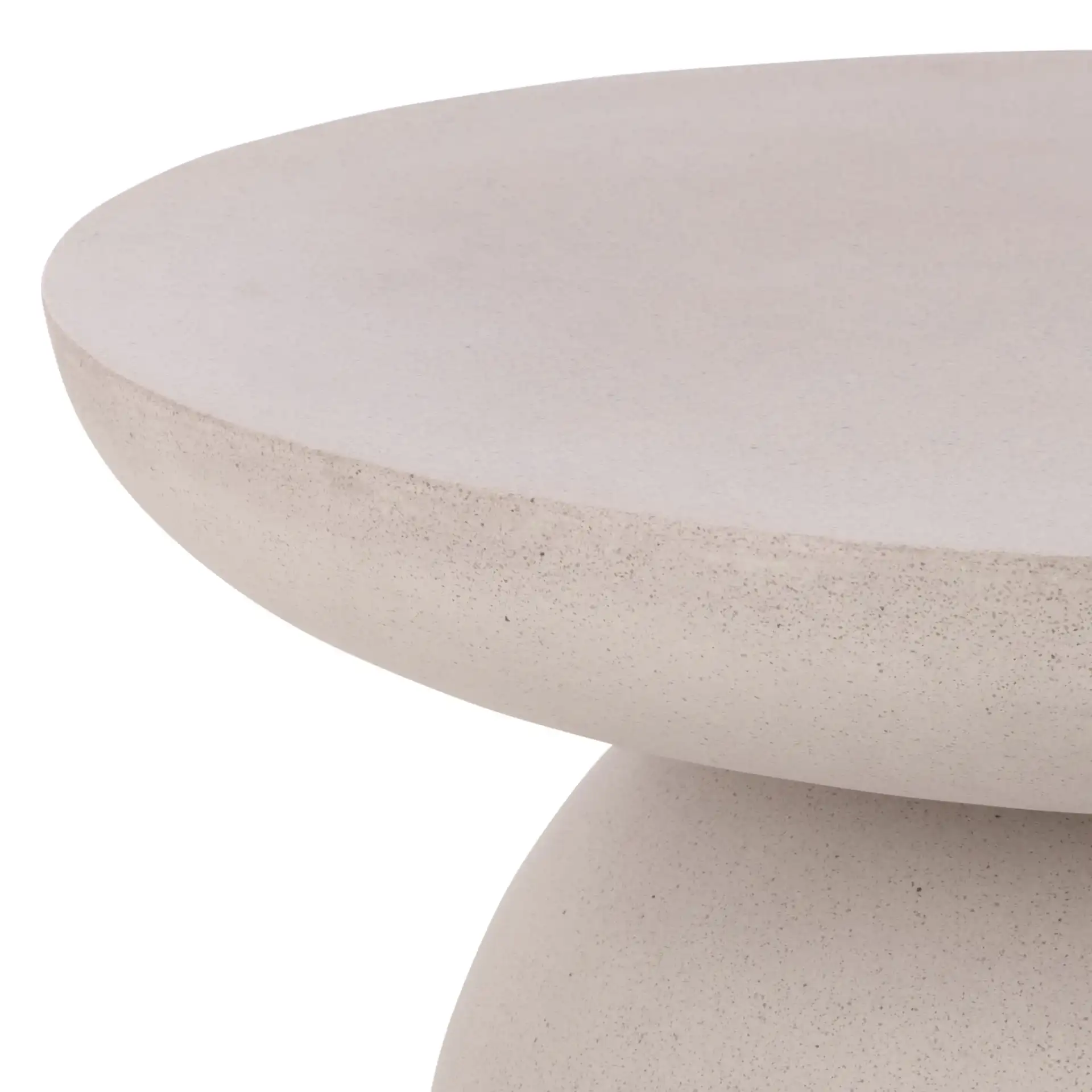 Dylan Coffee Table in Beige in a styled room