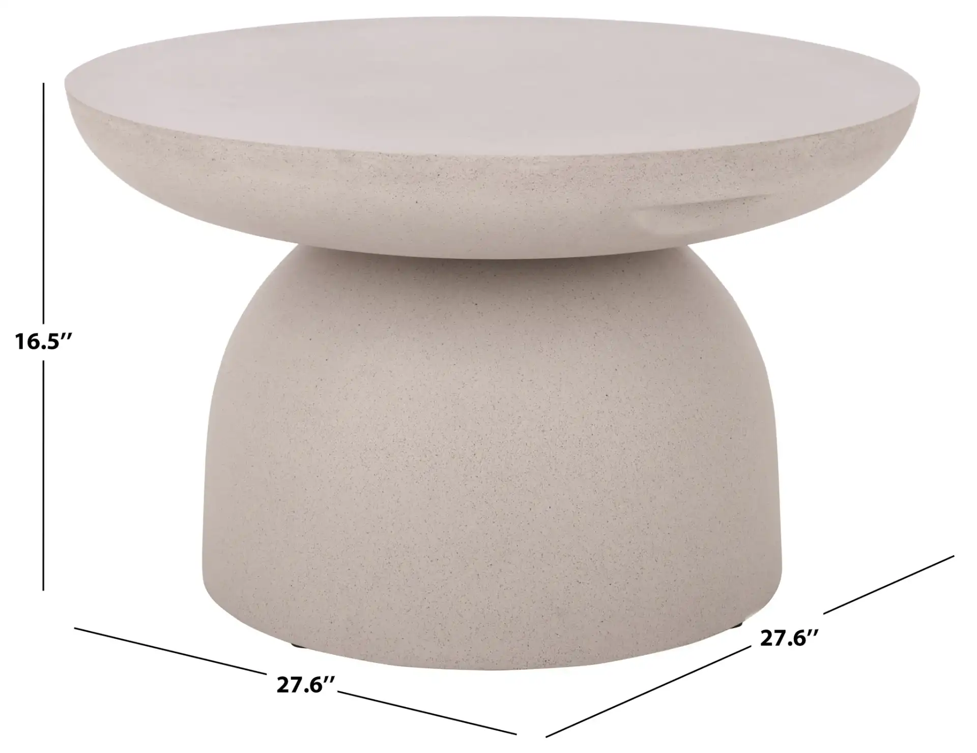 Dylan Coffee Table in Beige, detail view