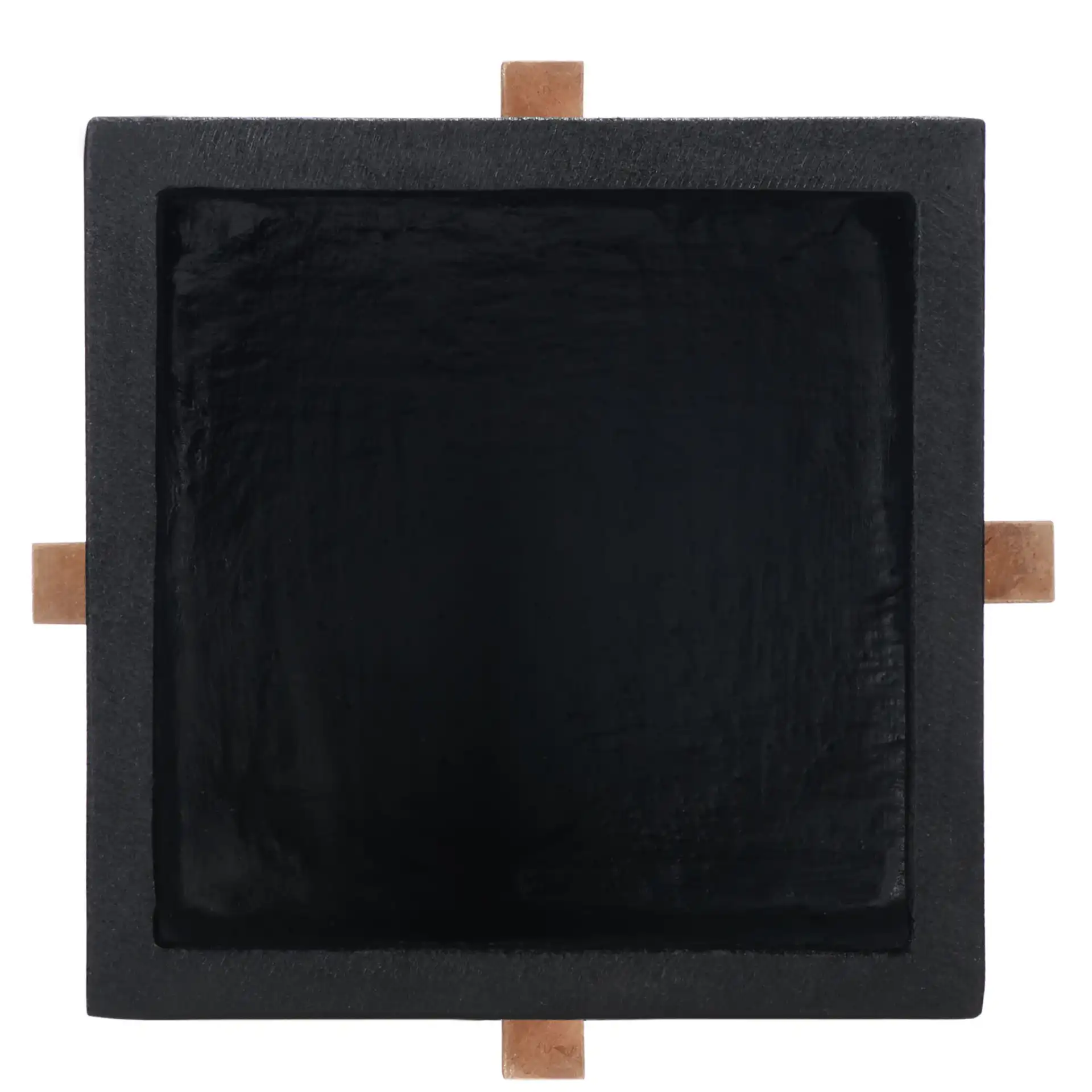 Borsla Planter in Black, detail view
