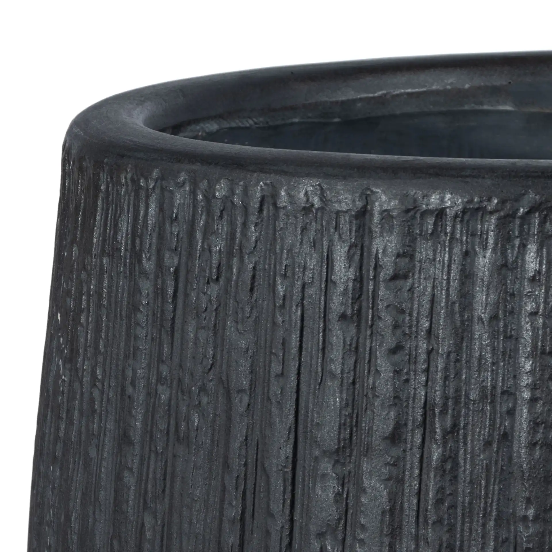 Francia Planter in Black in a styled room