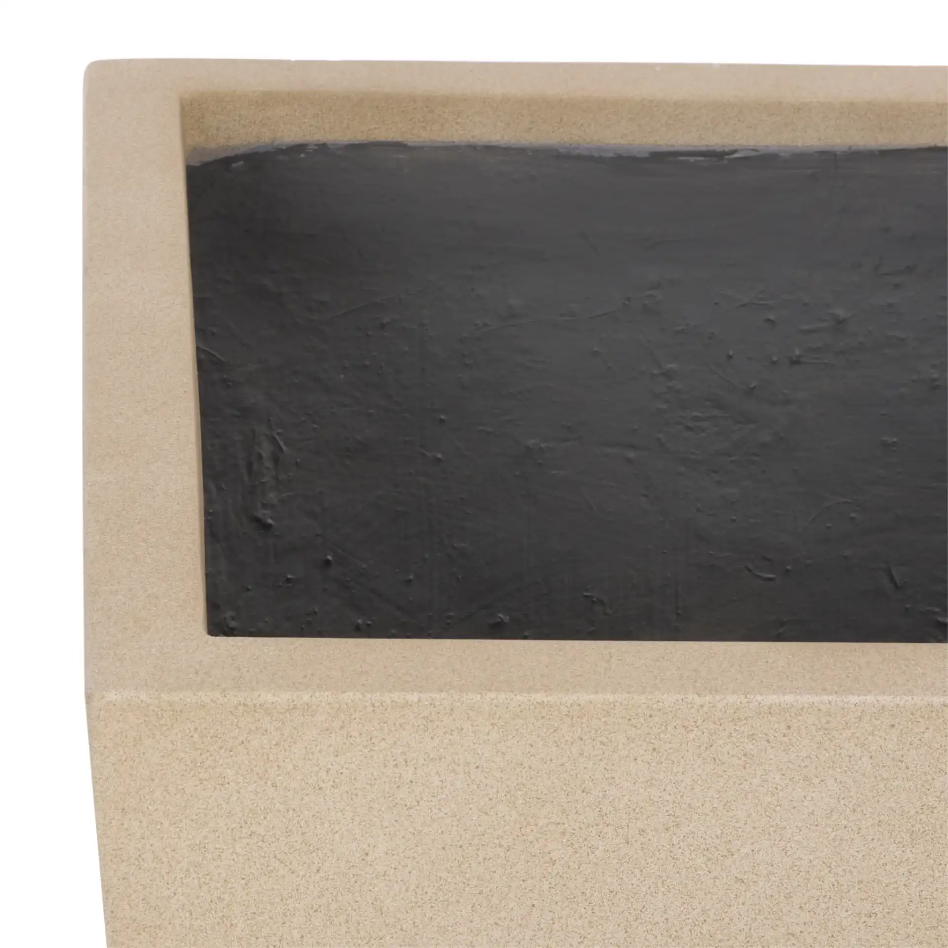 Paloma Large Planter in Beige in a styled room