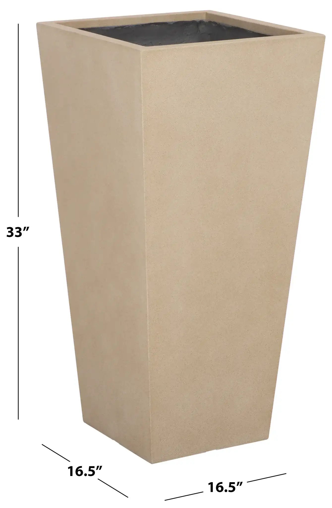 Paloma Large Planter in Beige, detail view