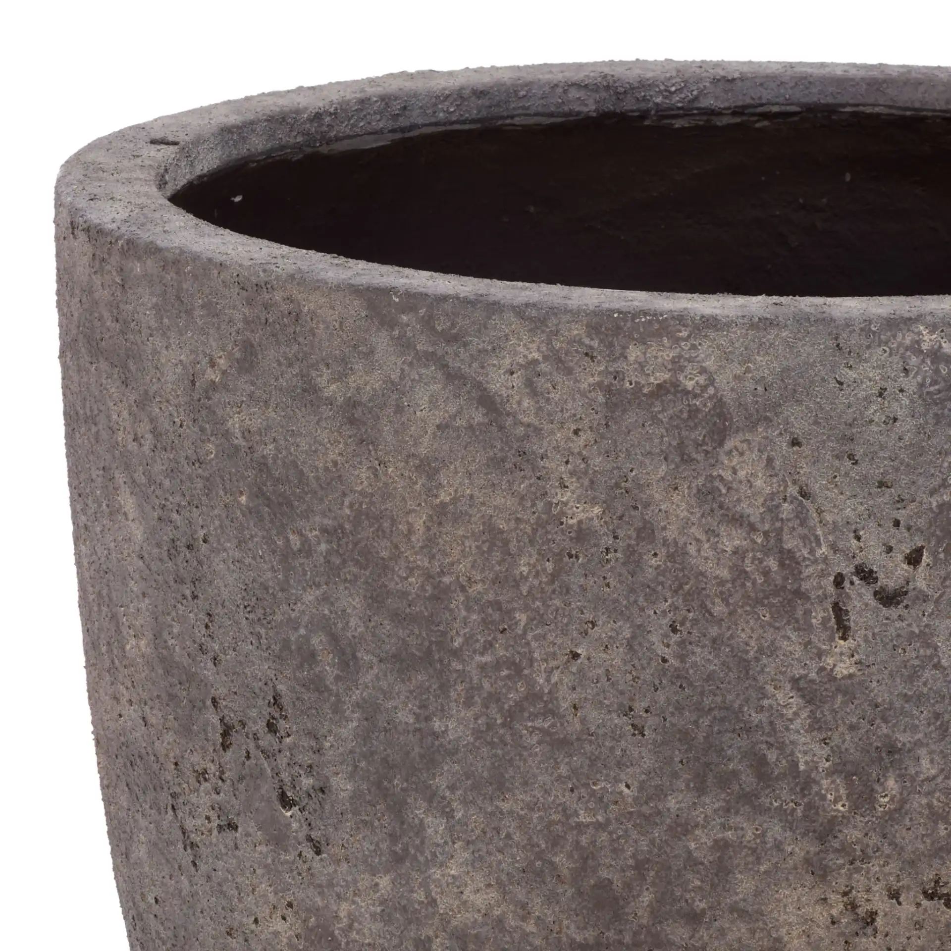 Ella Large Planter Pot in Antique Brown in a styled room