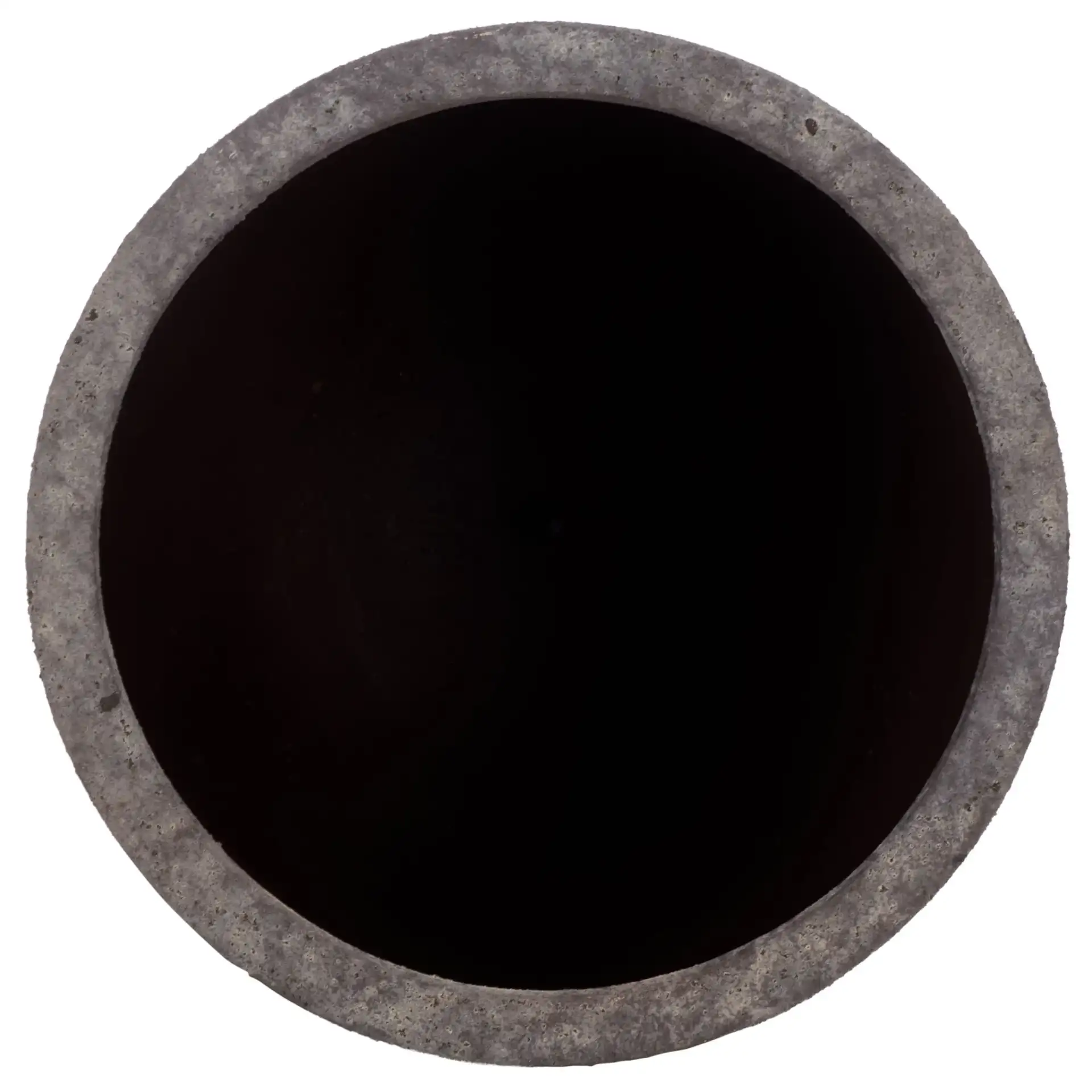 Ella Large Planter Pot in Antique Brown, detail view