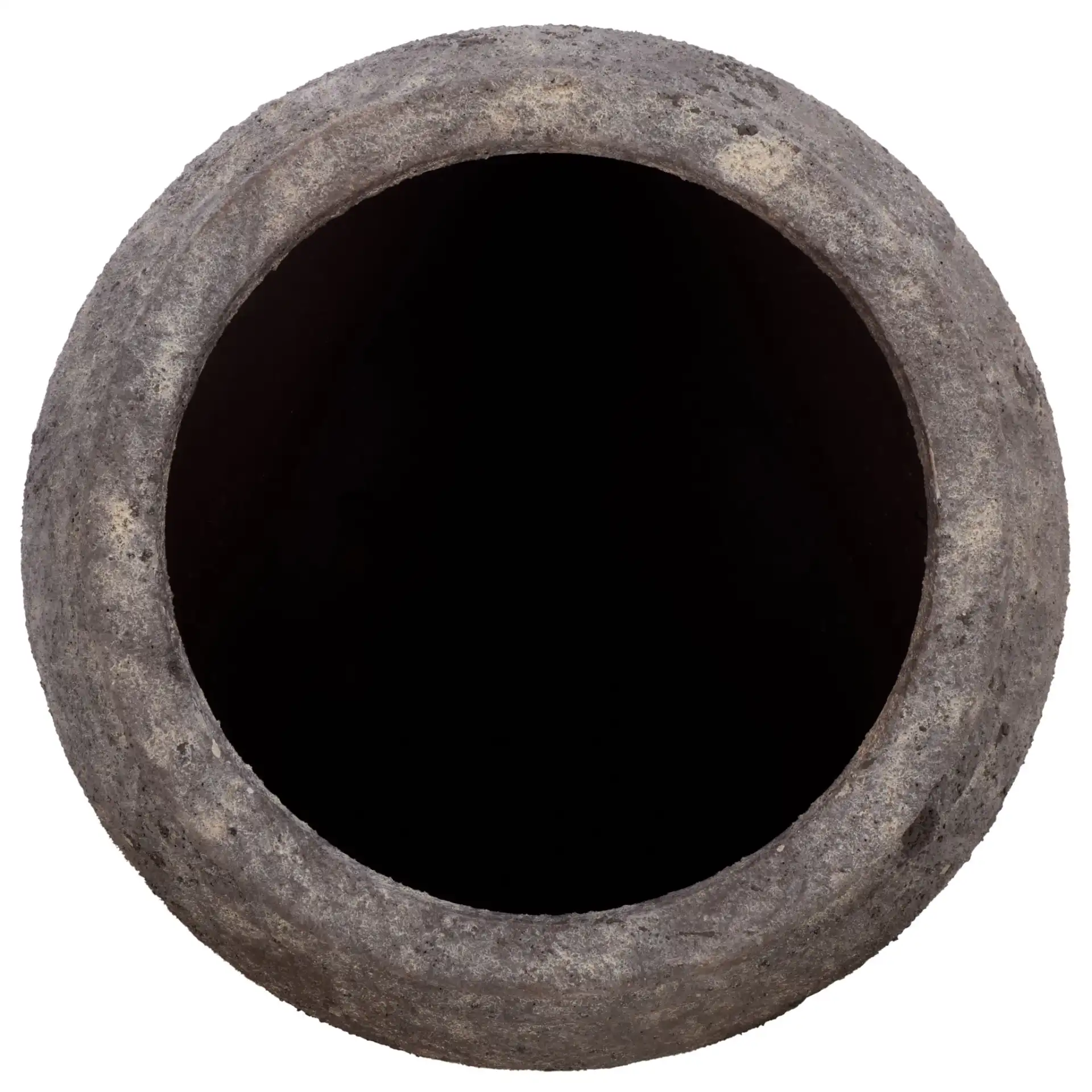 Ramsey Planter Pot in Antique Brown, detail view