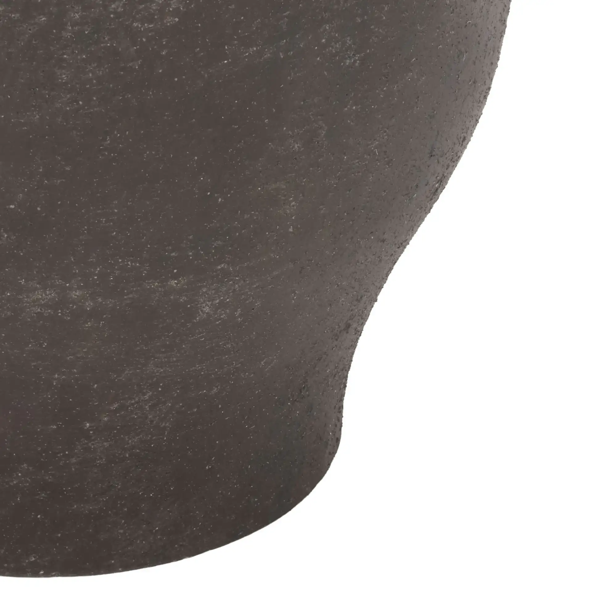 Halla Planter Pot in Charcoal, detail view