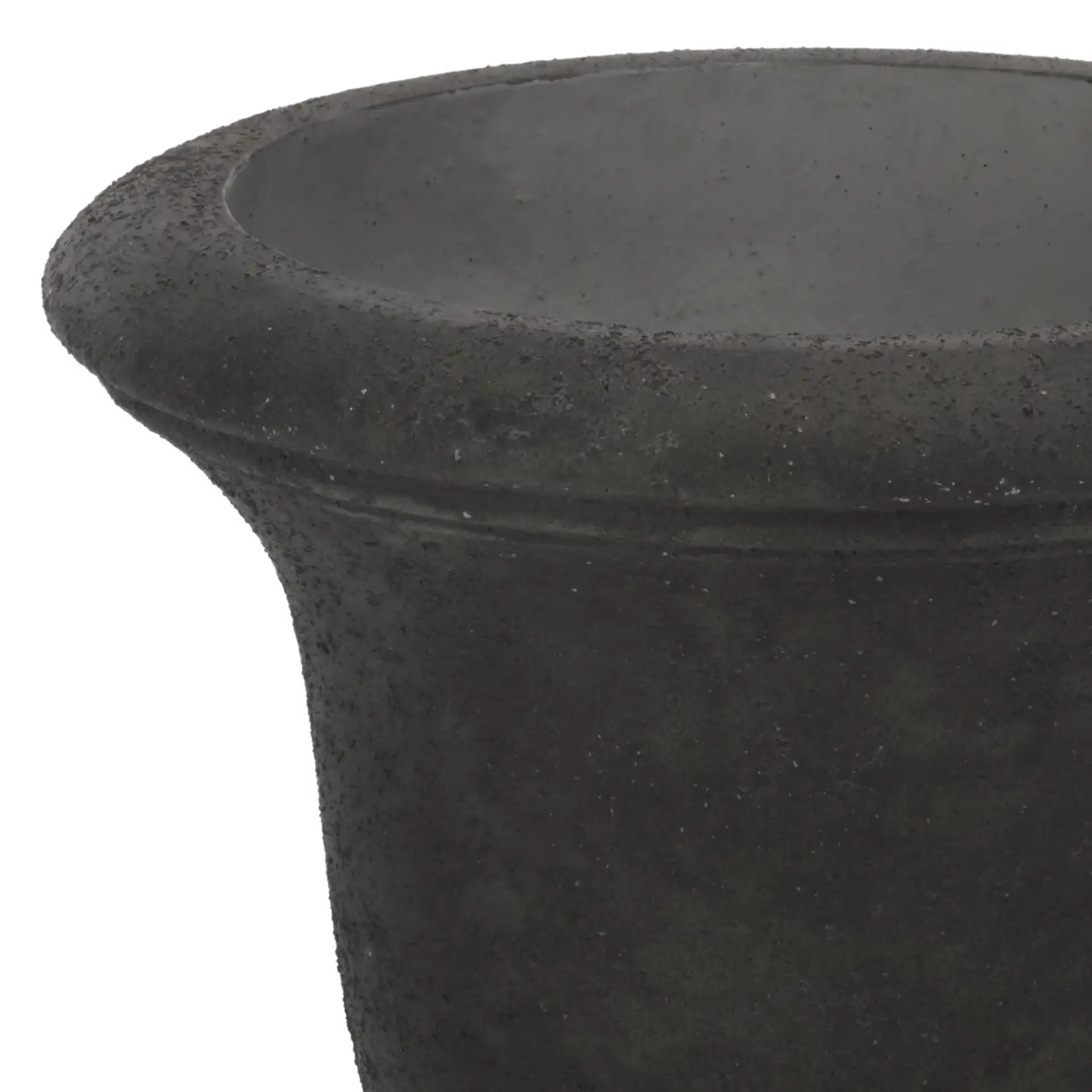 Helena Planter Pot in Charcoal in a styled room