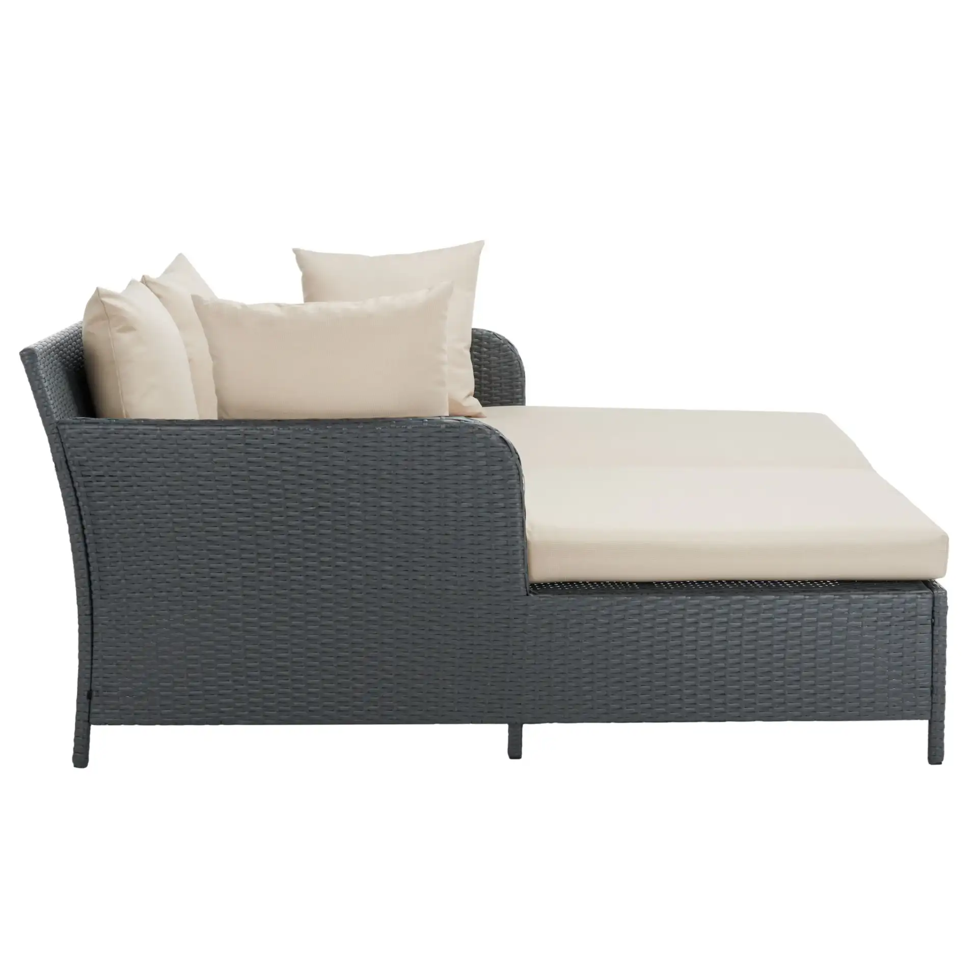 August Daybed in Titanium / Sand, detail view