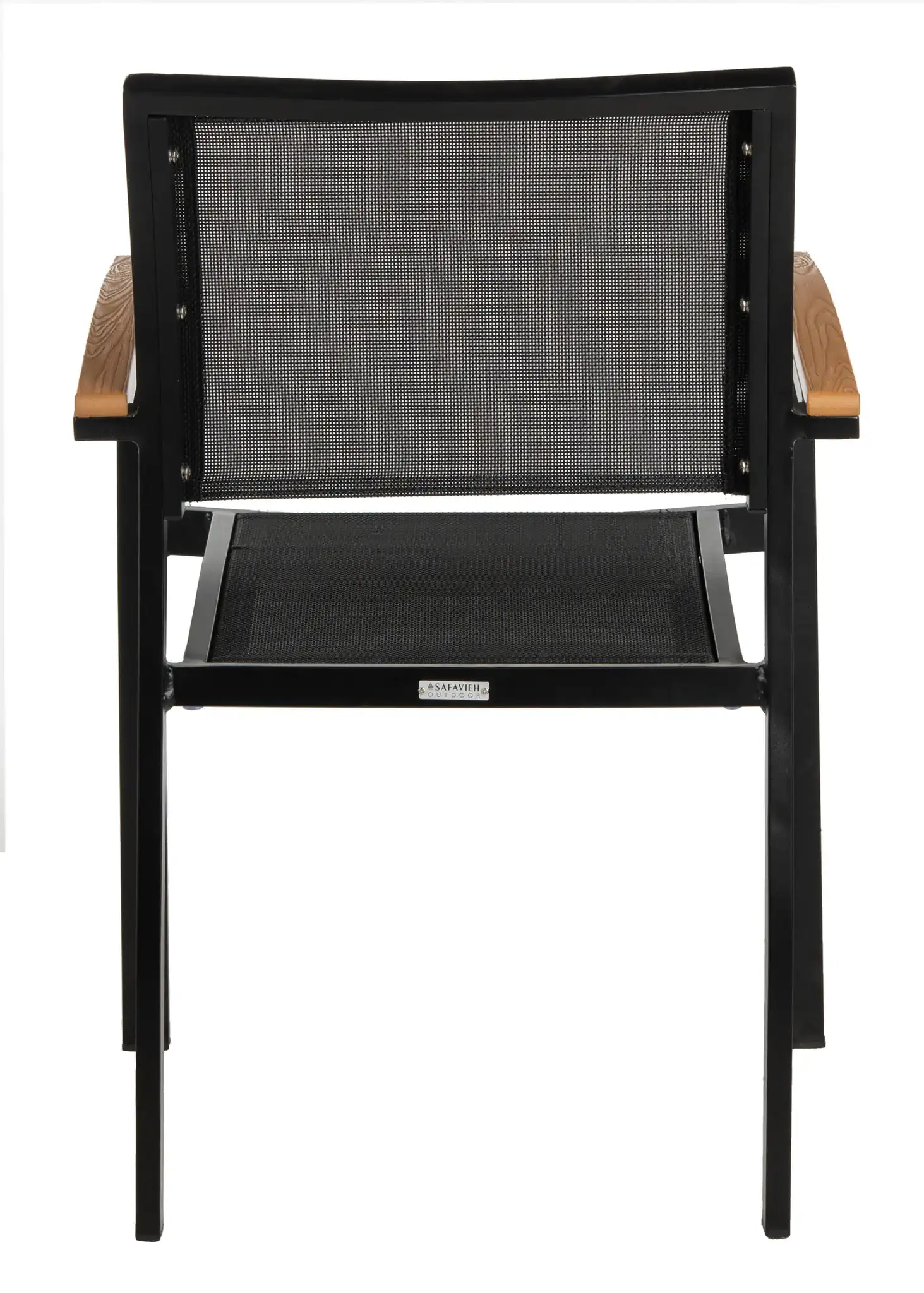 Kaelan Chair (Set of 2) in Black / Brown, detail view