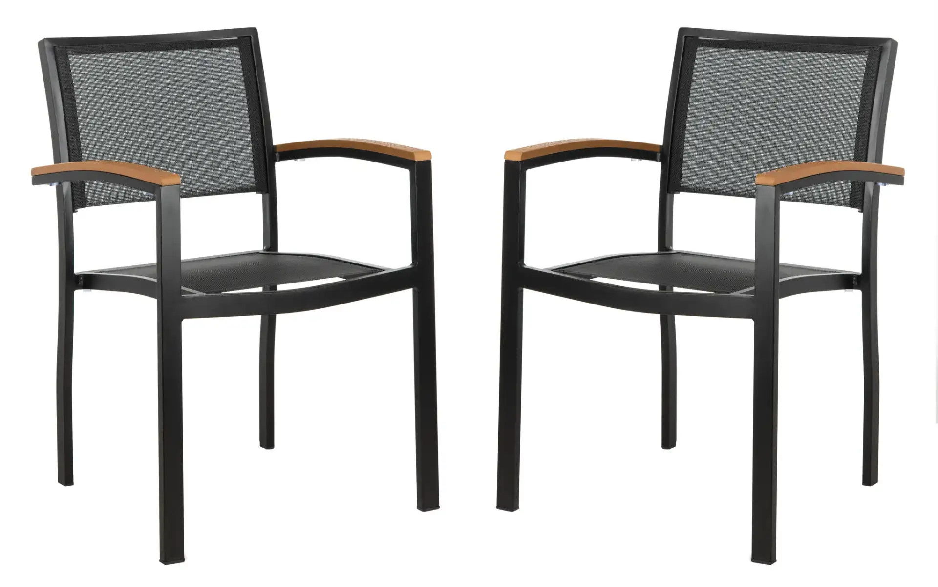 Kaelan Chair (Set of 2) in Black / Brown