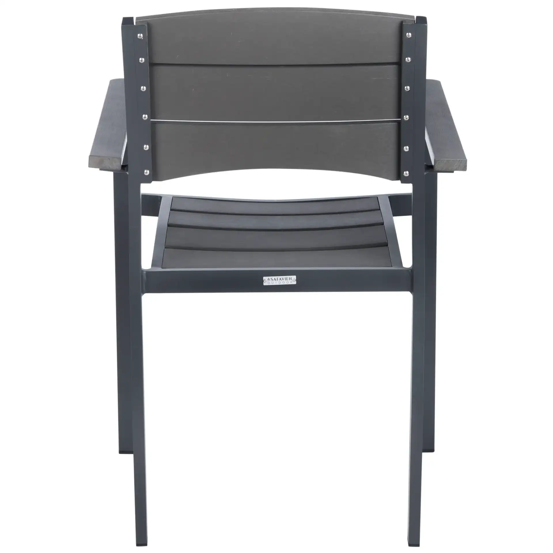 Gerhardt Stackable Chair (Set of 2) in Gray, detail view