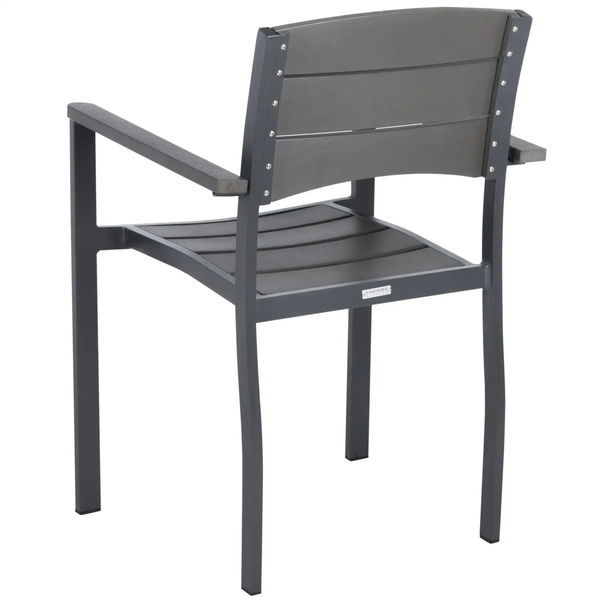 Gerhardt Stackable Chair (Set of 2) in Gray, detail view
