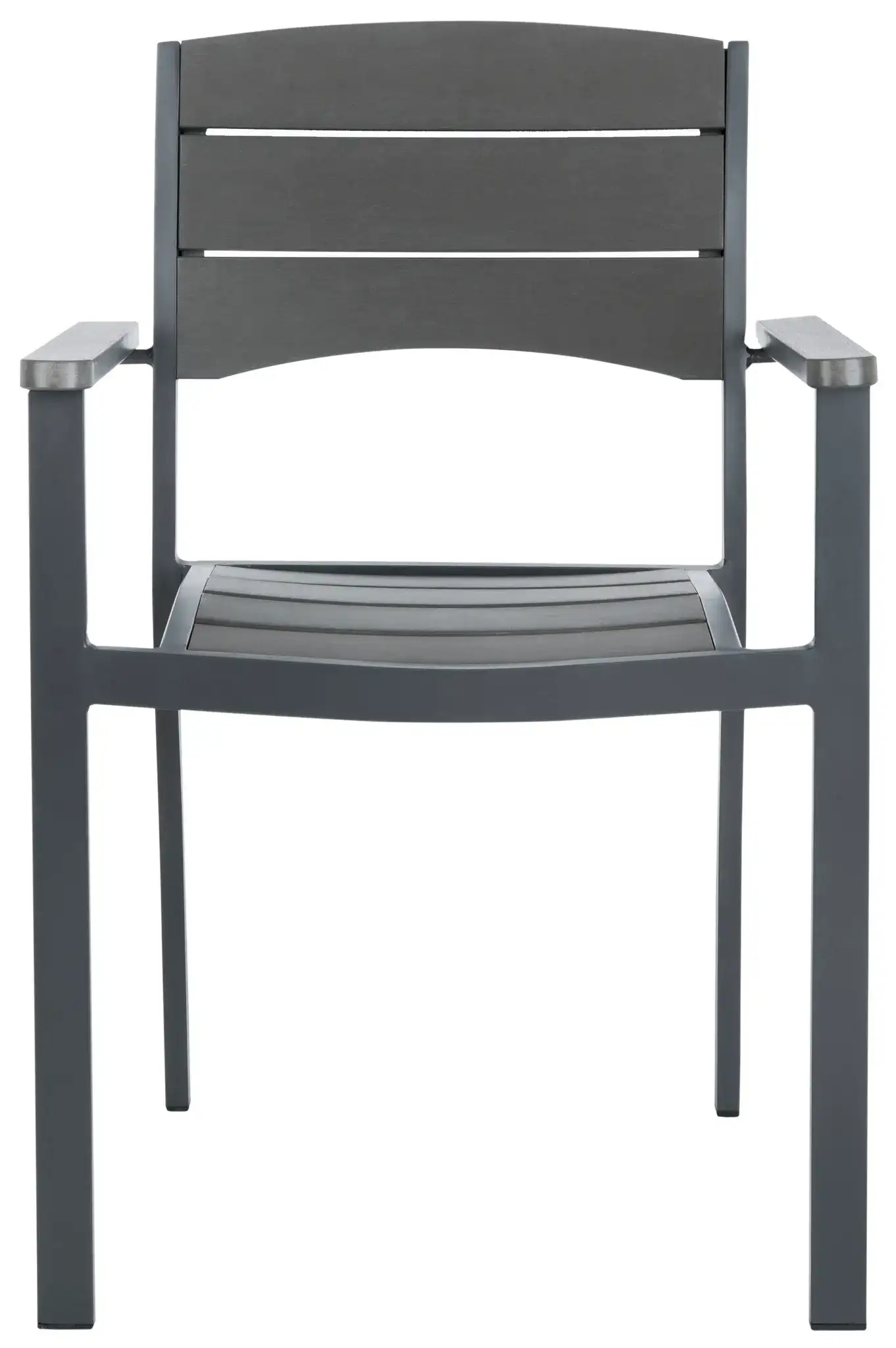 Gerhardt Stackable Chair (Set of 2) in Gray, detail view