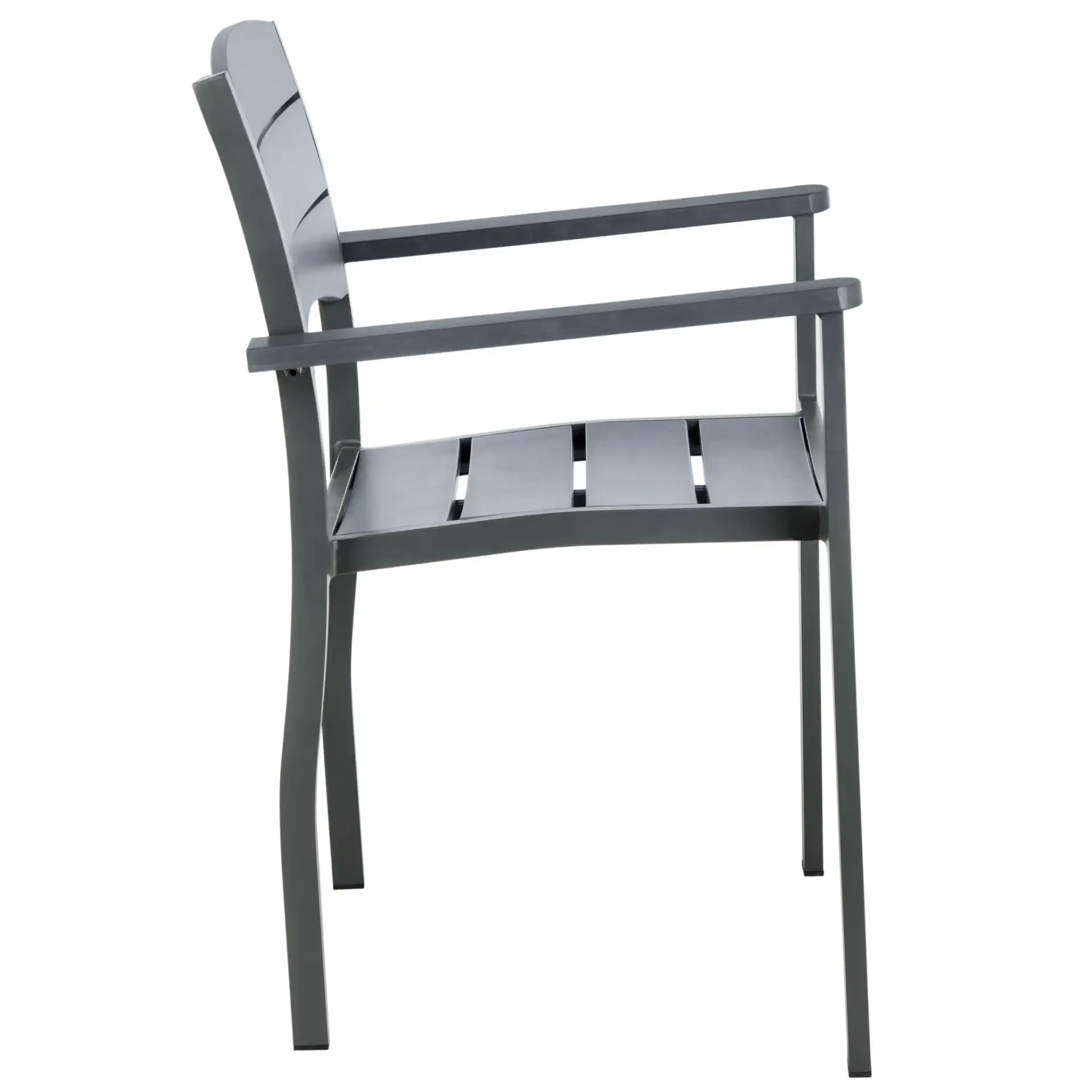 Gerhardt Stackable Chair (Set of 2) in Gray, detail view