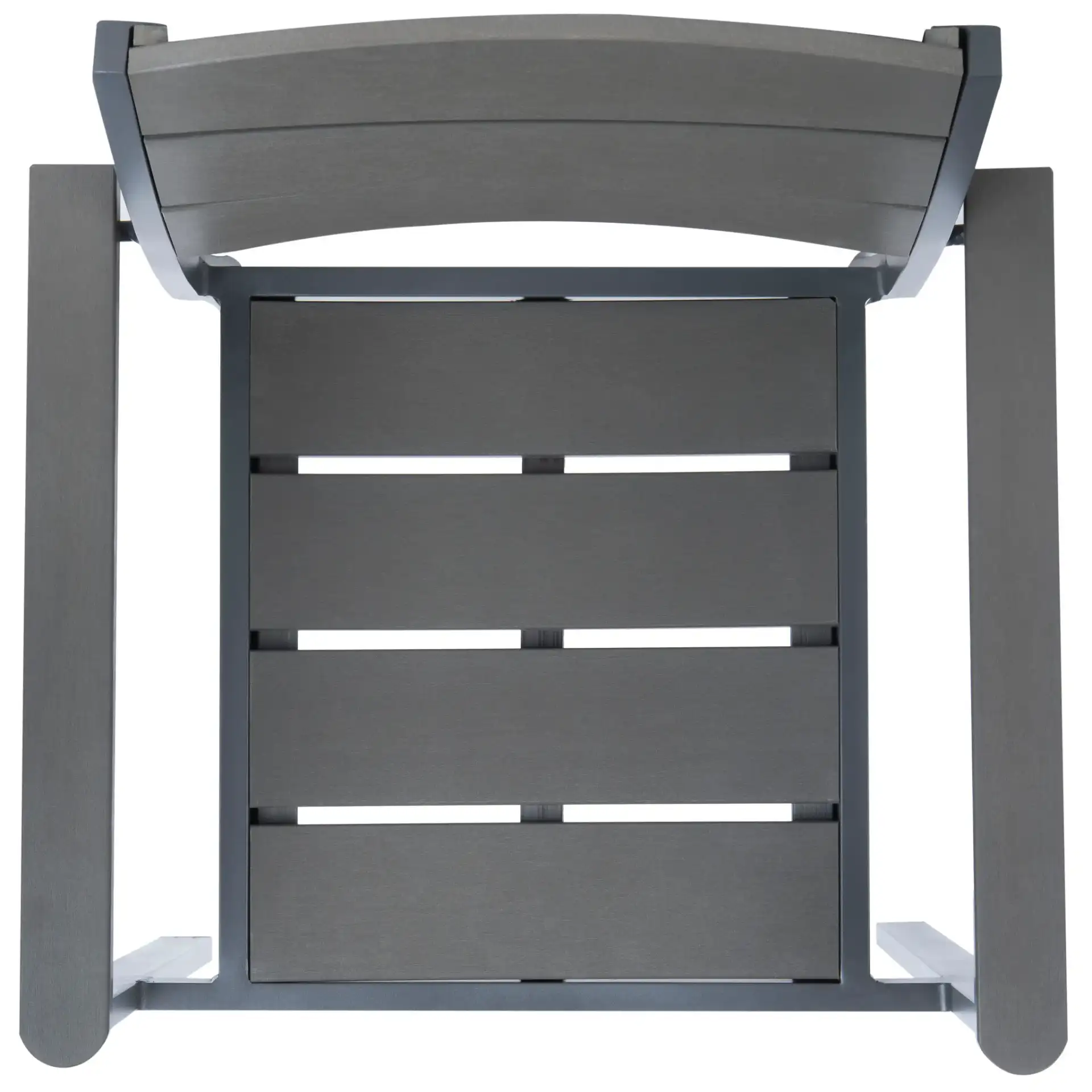 Gerhardt Stackable Chair (Set of 2) in Gray, detail view