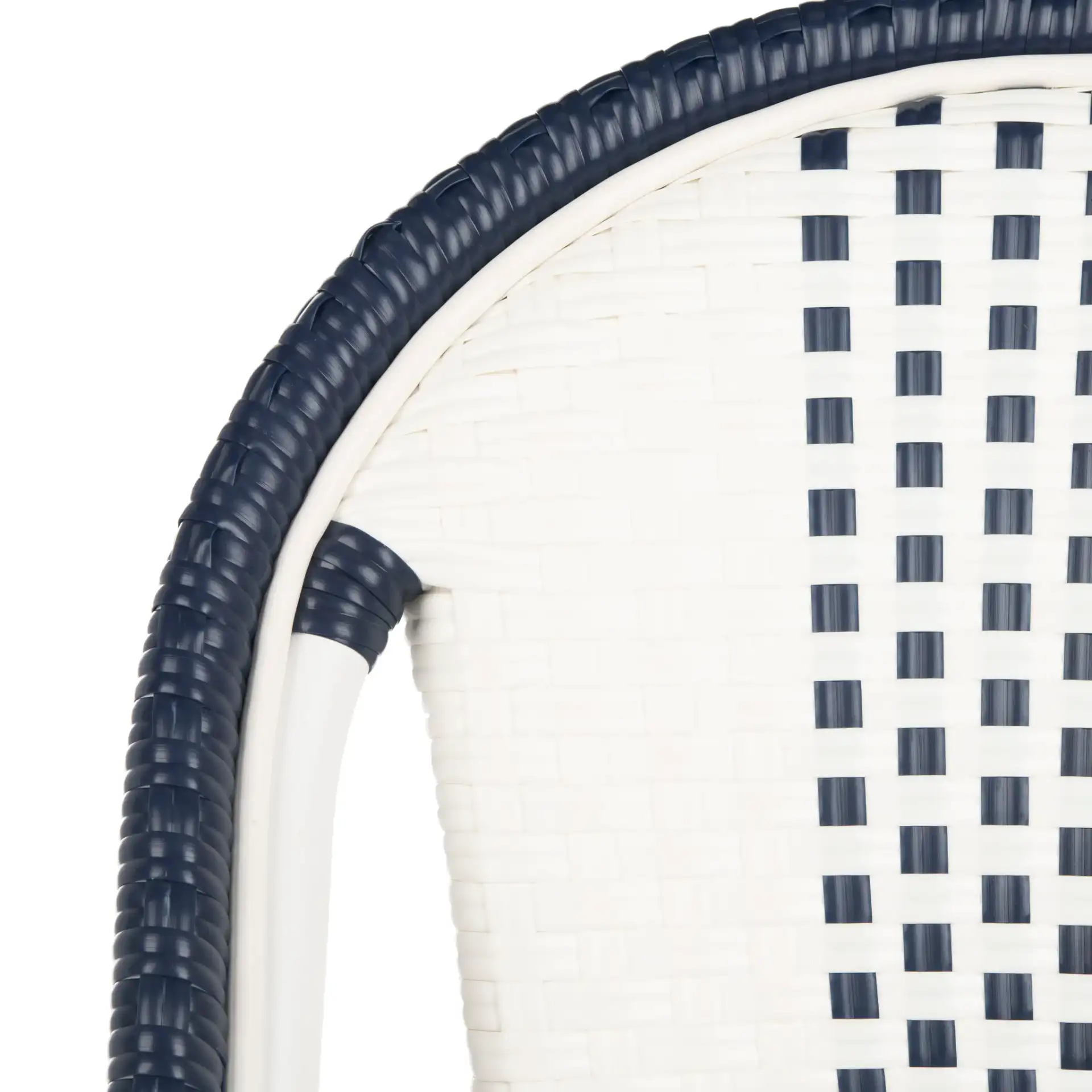 Zoya Chair (Set of 2) in Navy Blue / White in a styled room