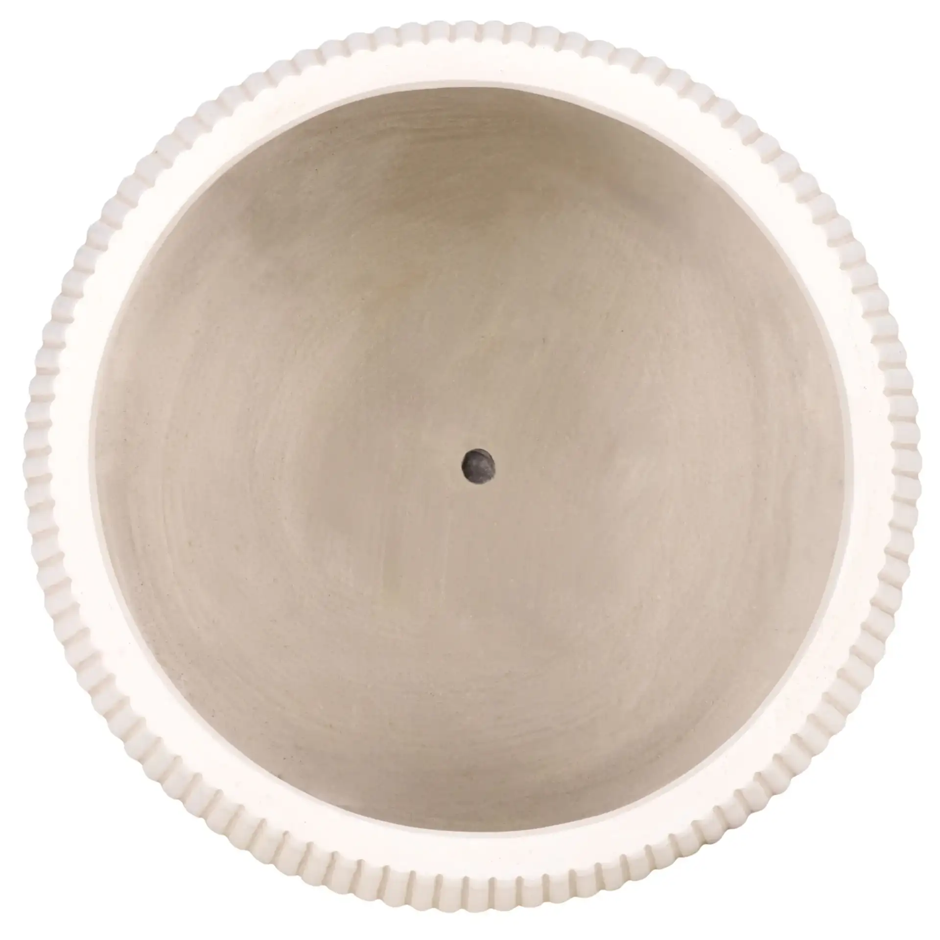 Sara Three-Piece Planter Pot Set in Beige, detail view
