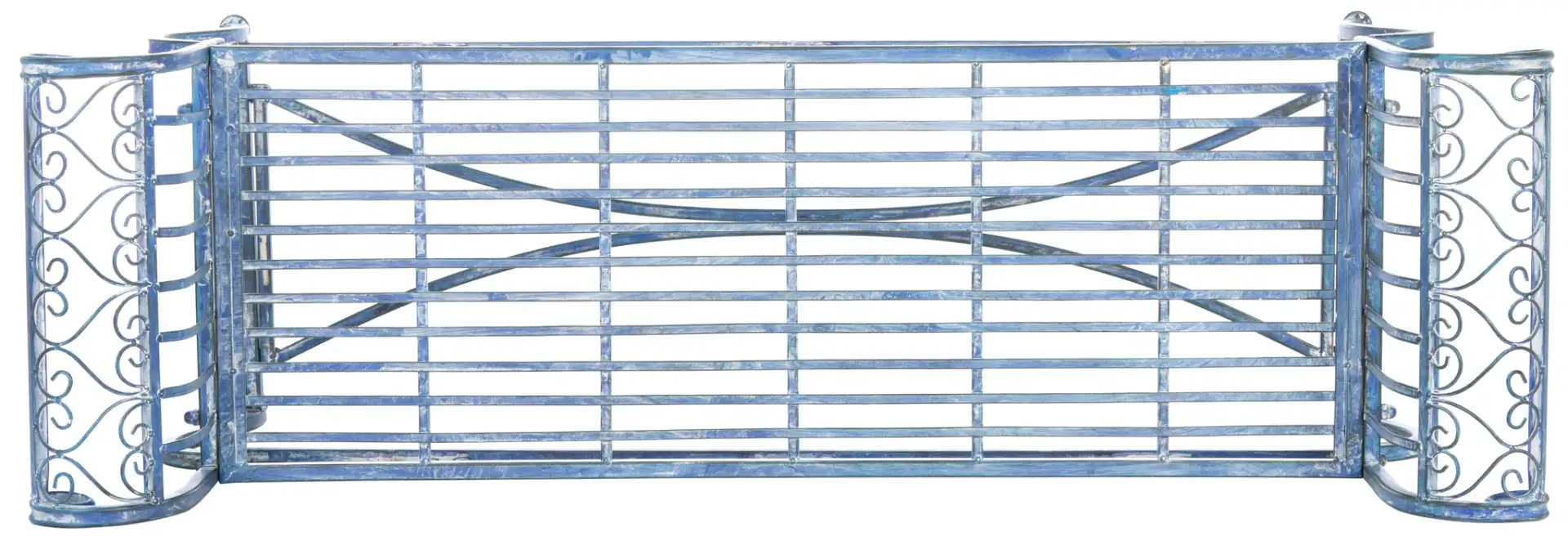 Brielle Bench in Antique Blue, detail view