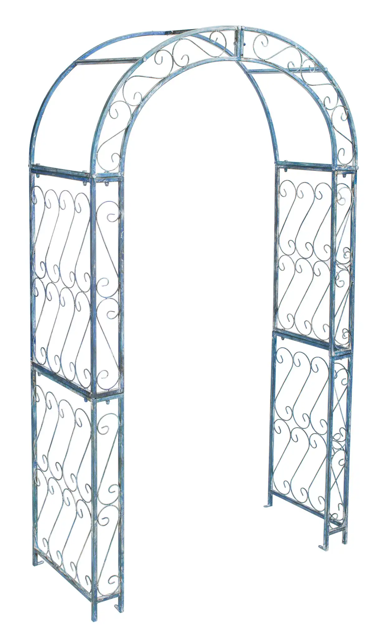 Pagan Arch in Antique Blue, detail view