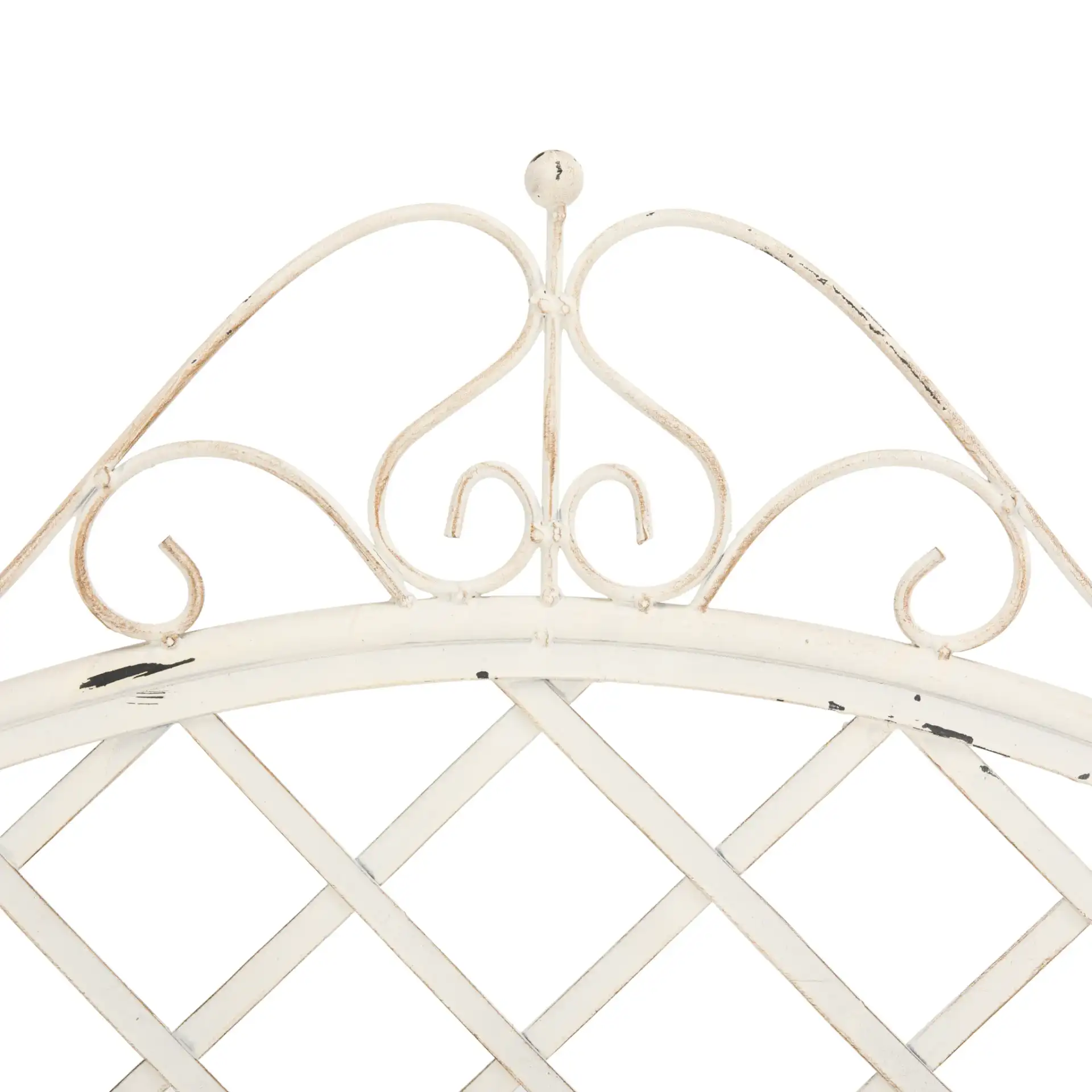 Abner Bench in Antique White in a styled room