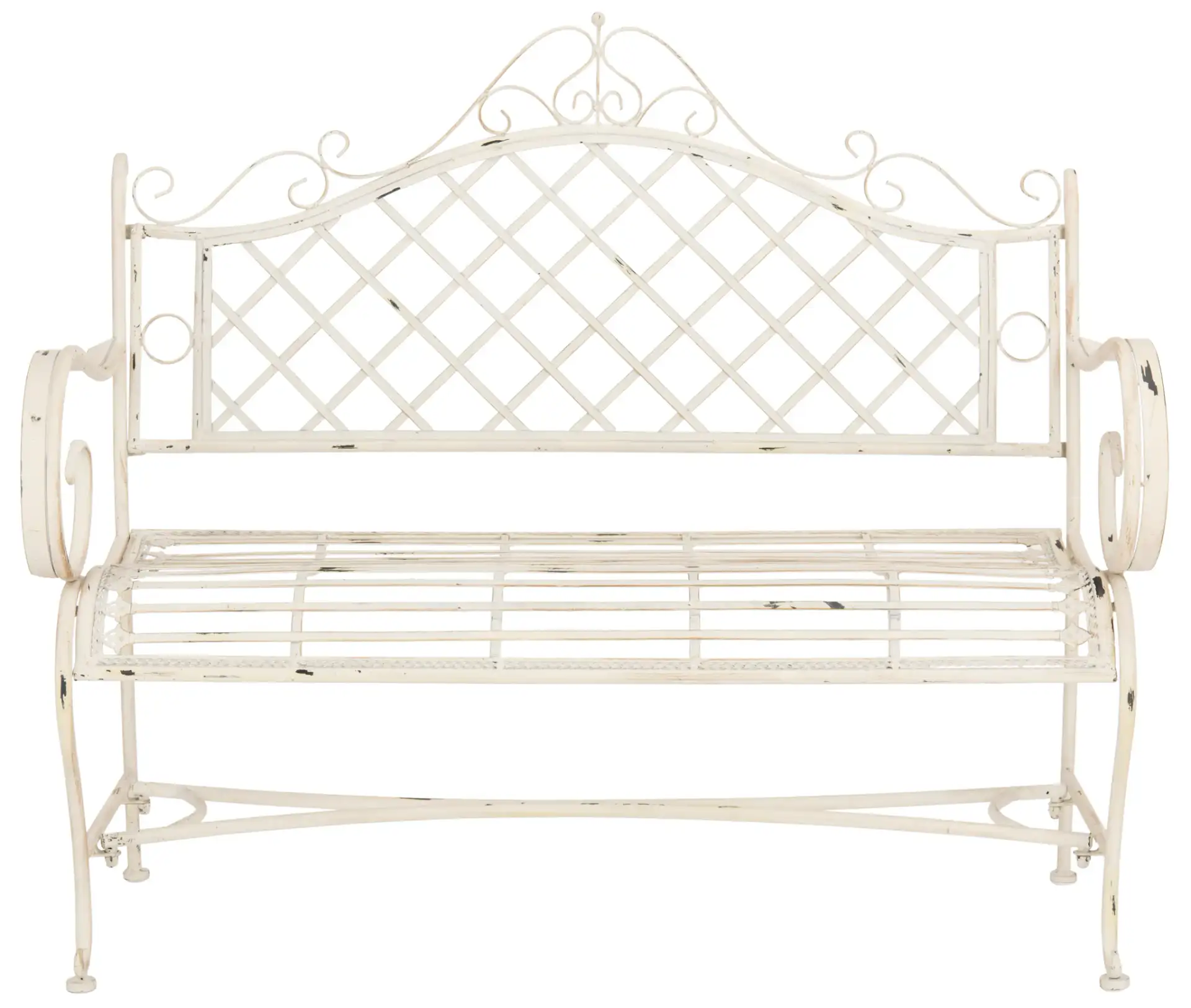 Abner Bench in Antique White